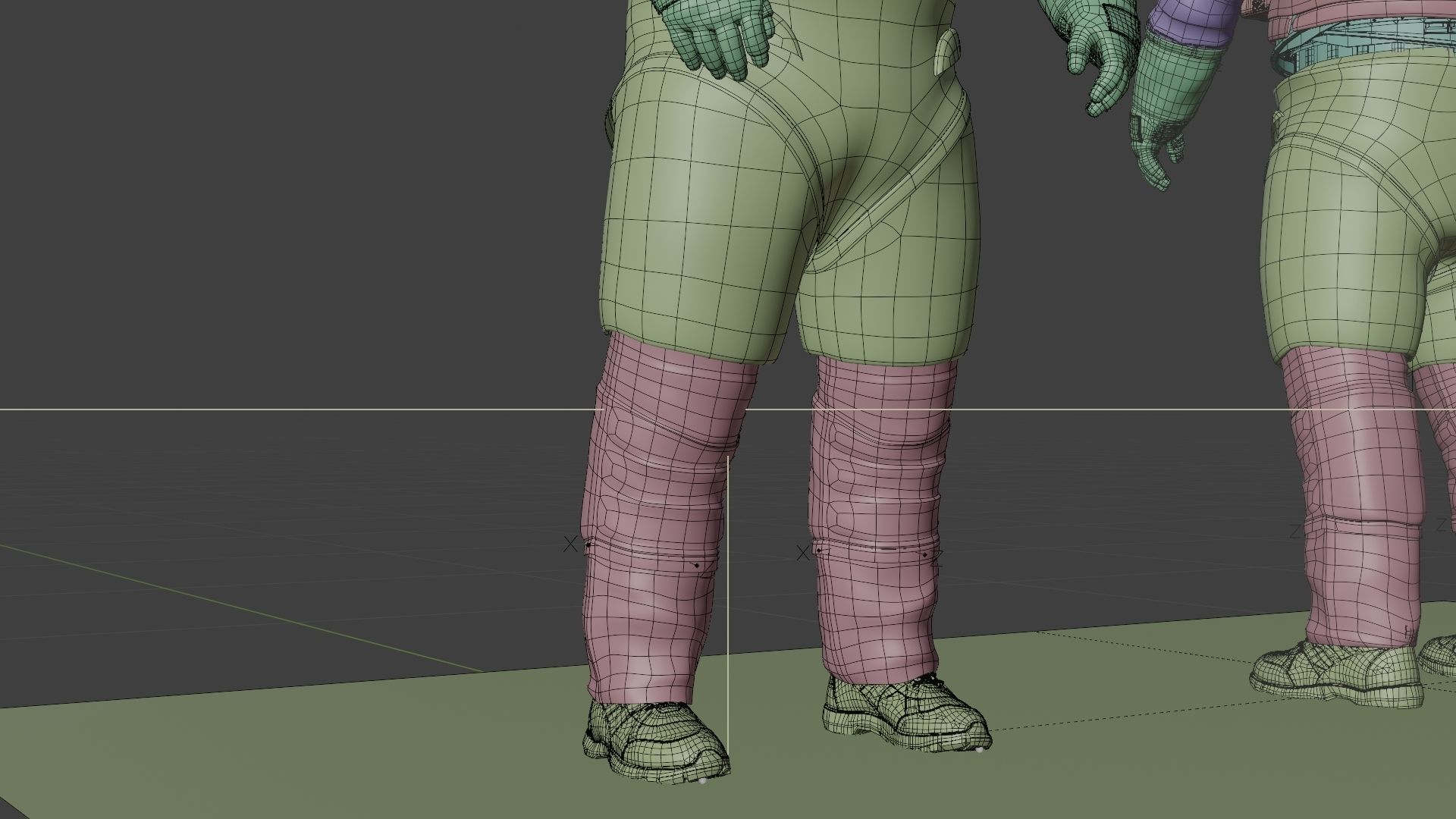 Next Gen XEMU Artemis Spacesuit Color Rigged 3D model_24