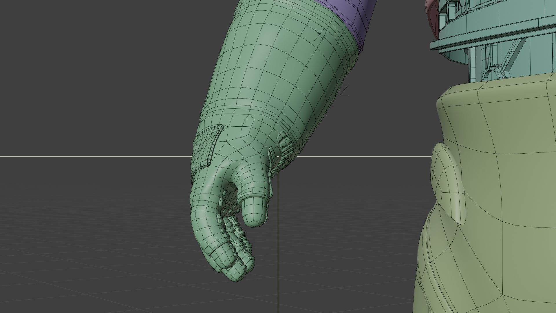 Next Gen XEMU Artemis Spacesuit Color Rigged 3D model_27