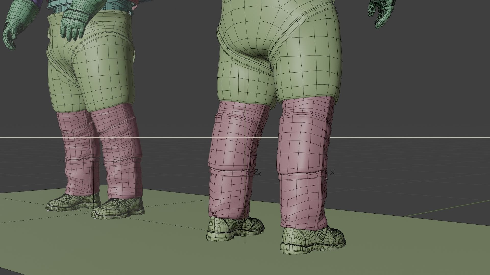 Next Gen XEMU Artemis Spacesuit Color Rigged 3D model_23