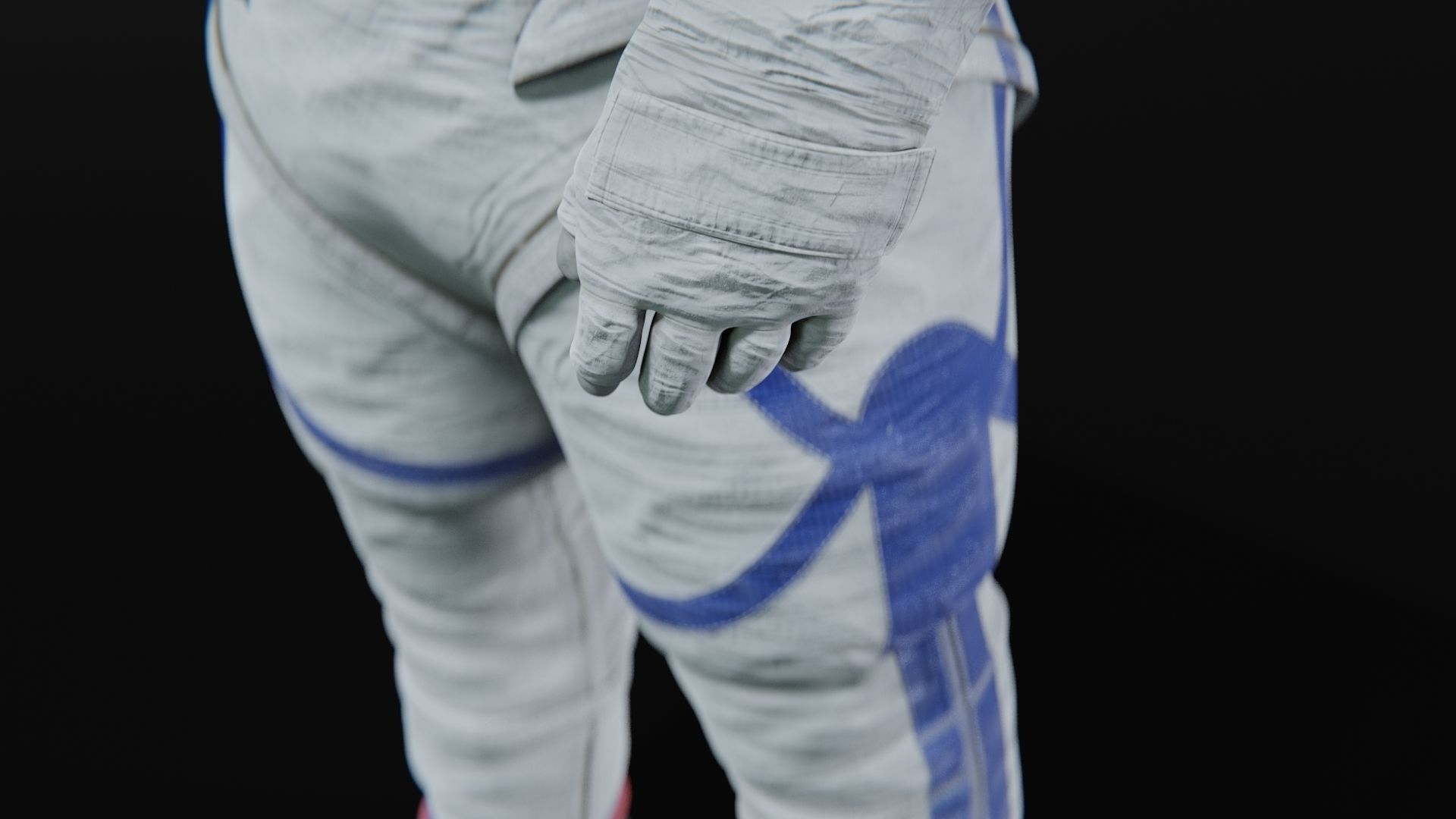 Next Gen XEMU Artemis Spacesuit Color Rigged 3D model_12