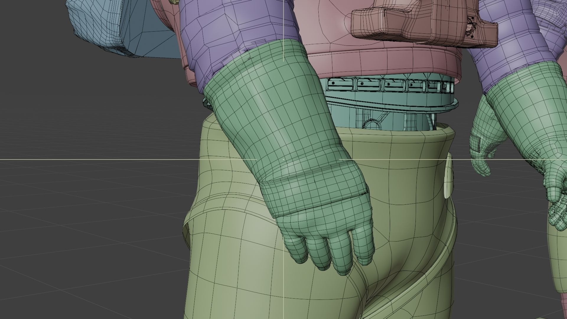 Next Gen XEMU Artemis Spacesuit Color Rigged 3D model_26