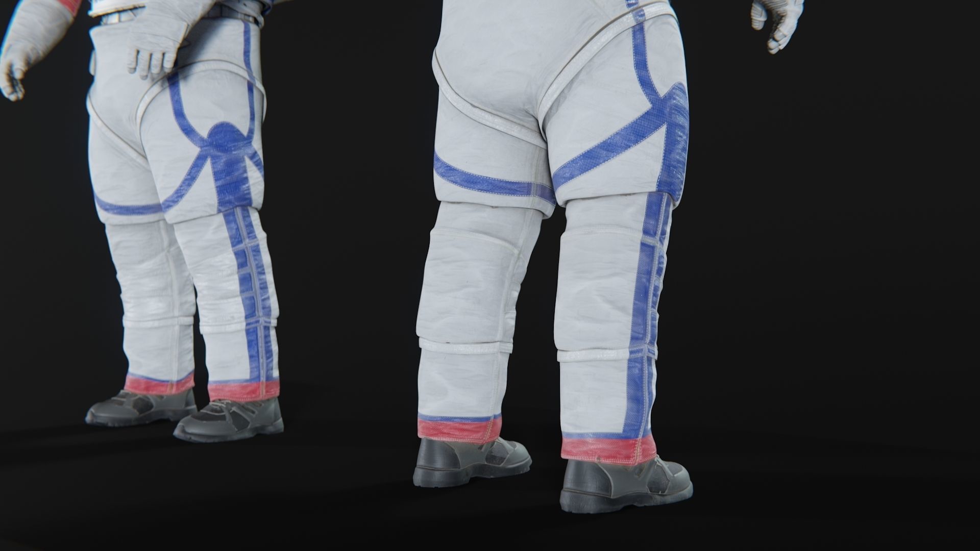 Next Gen XEMU Artemis Spacesuit Color Rigged 3D model_10