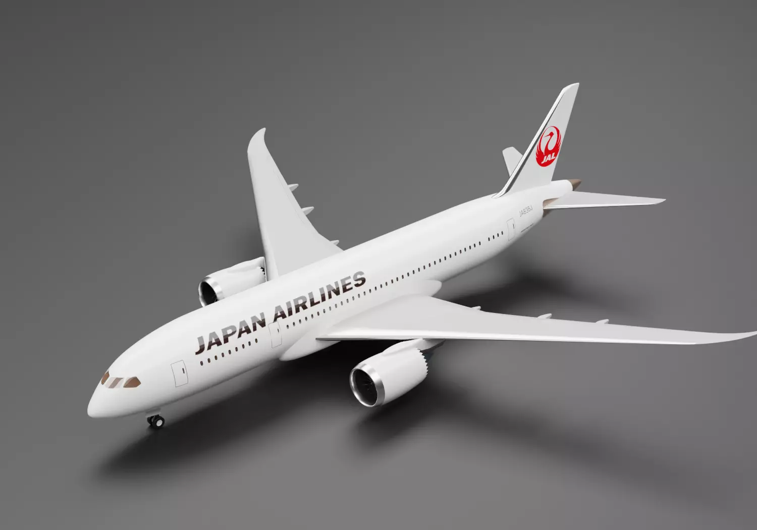 Boeing 787-8 Japan Airlines 3D model