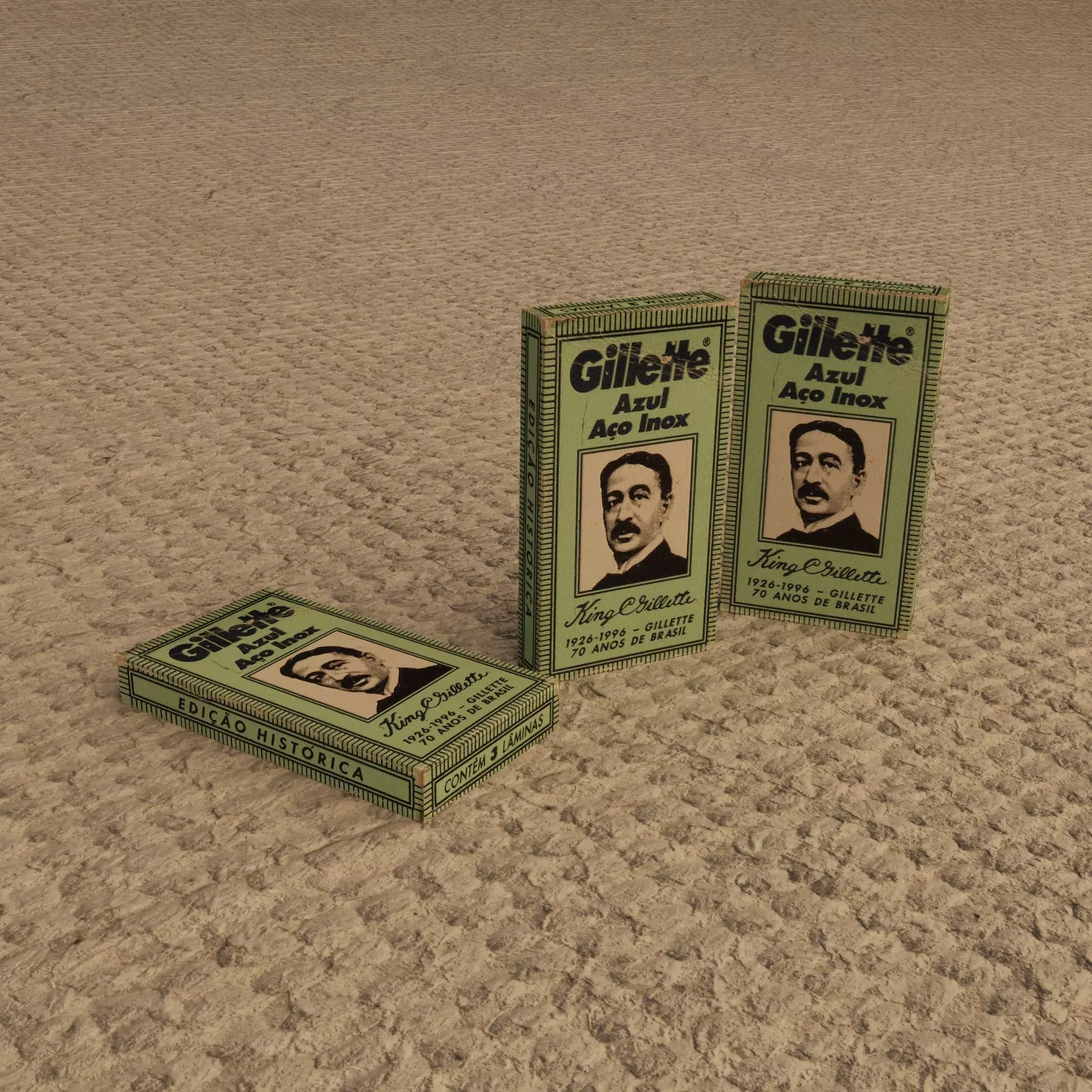Gillette Box Low-poly 3D model