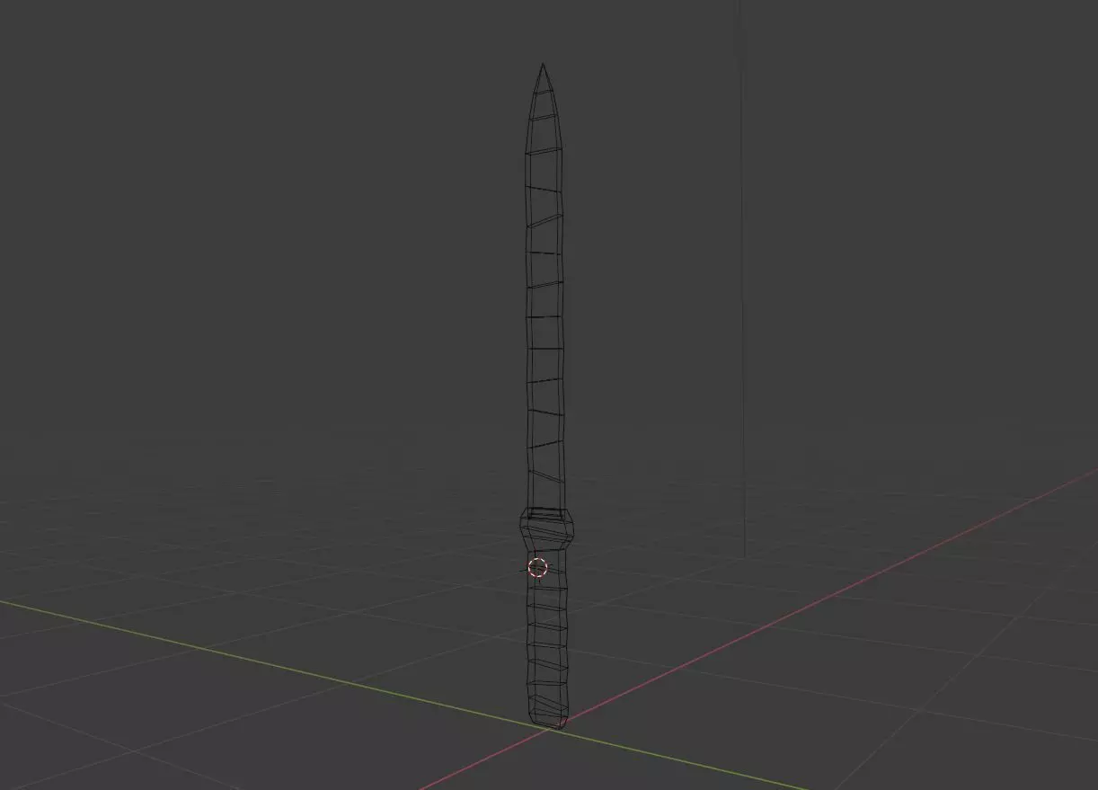 Basic Sword Free low-poly 3D model_0