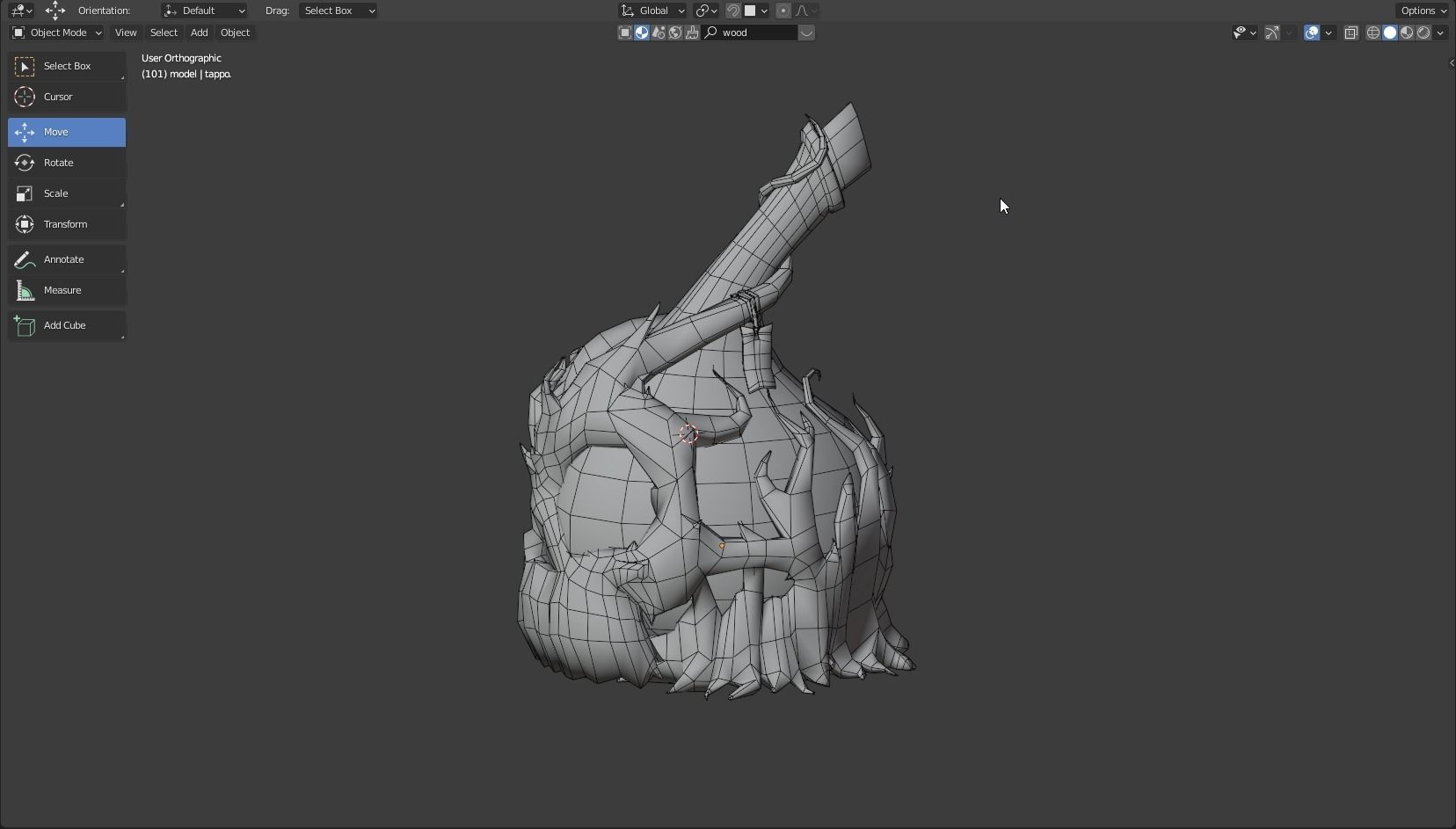 Magic Skull Death Potion Low-poly 3D model_6