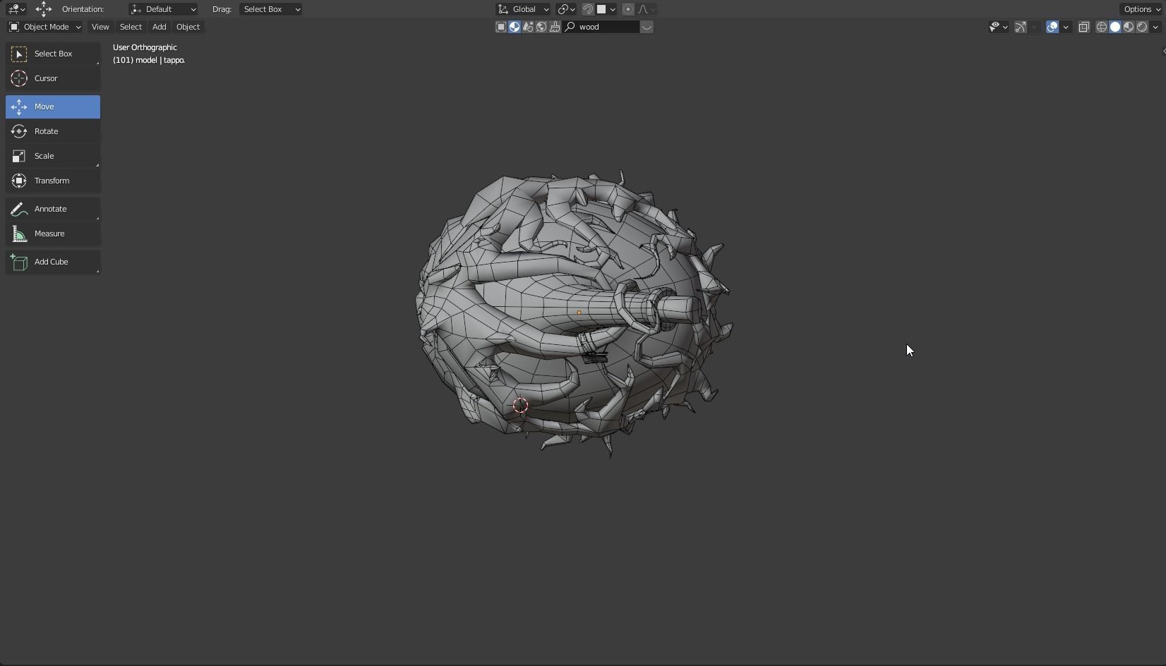 Magic Skull Death Potion Low-poly 3D model_11
