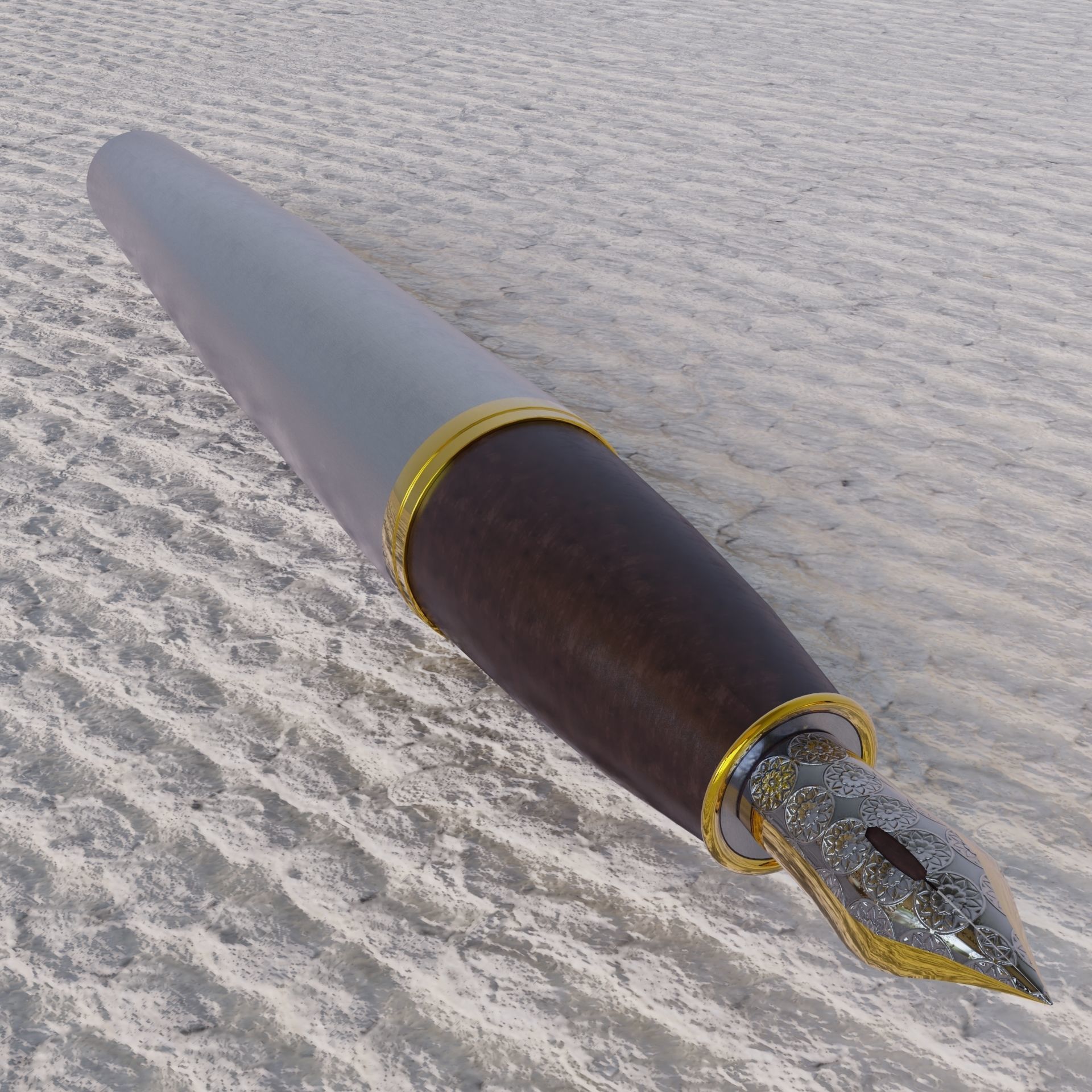 Fountain pen 3D model_5