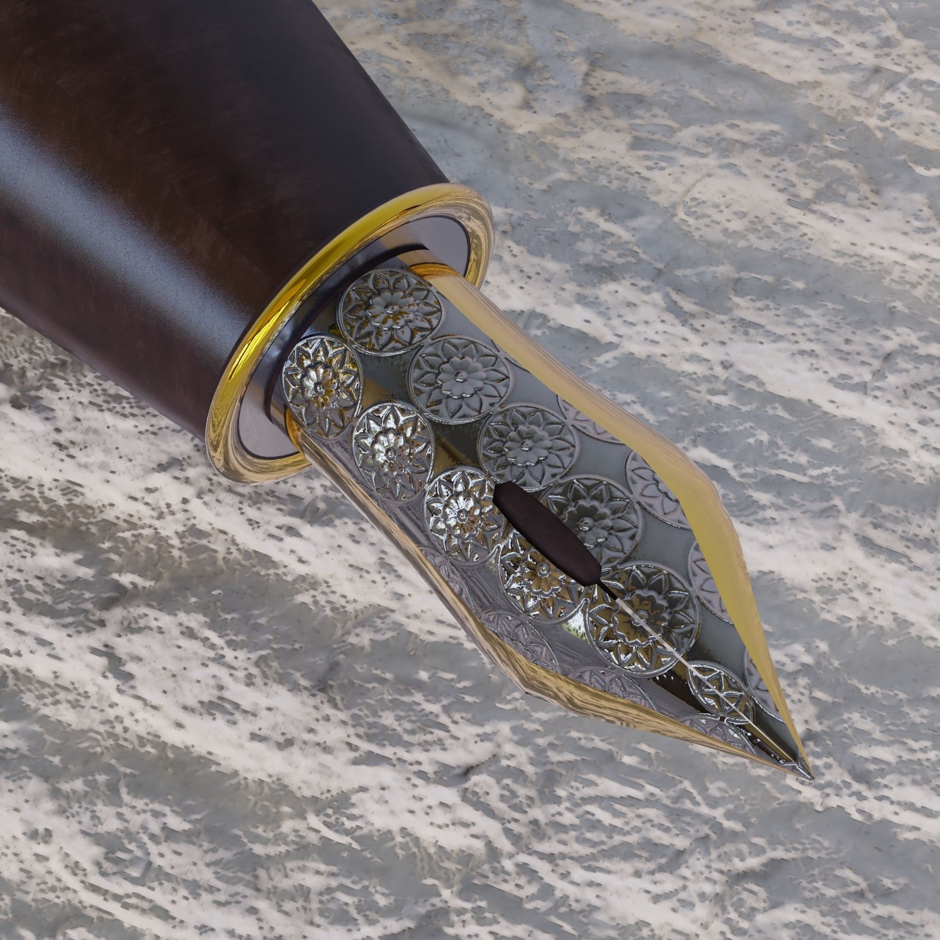 Fountain pen 3D model_9