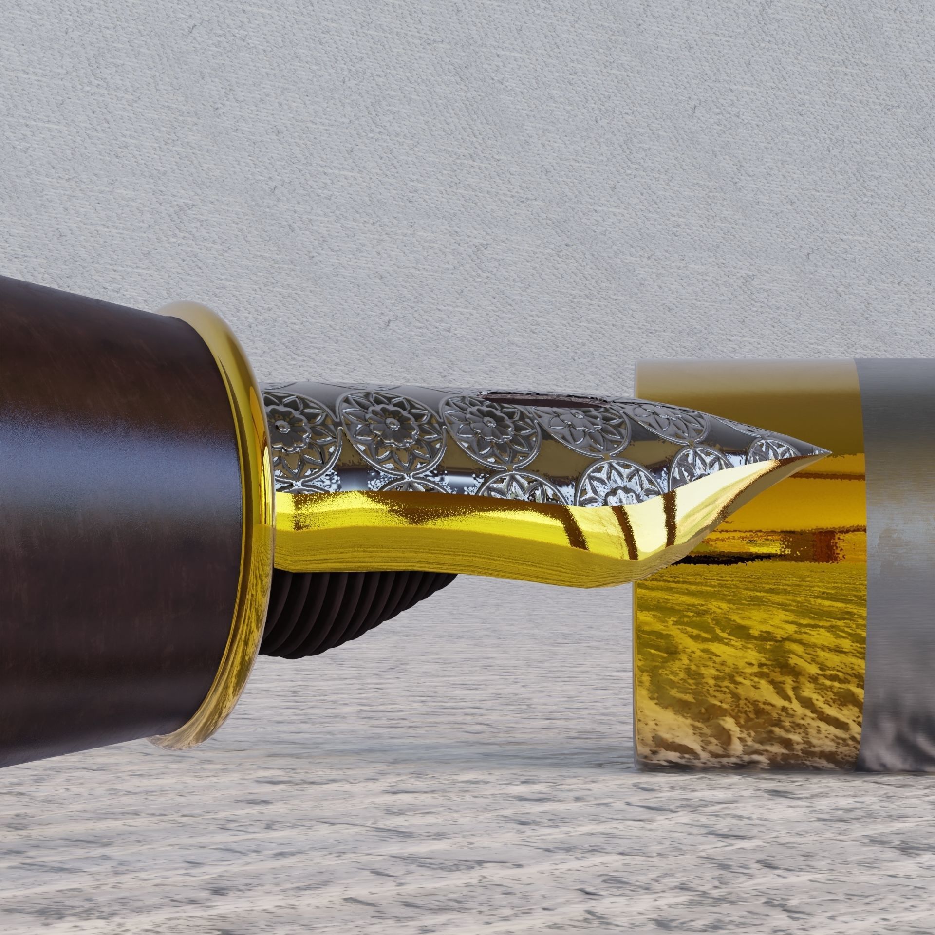 Fountain pen 3D model_3