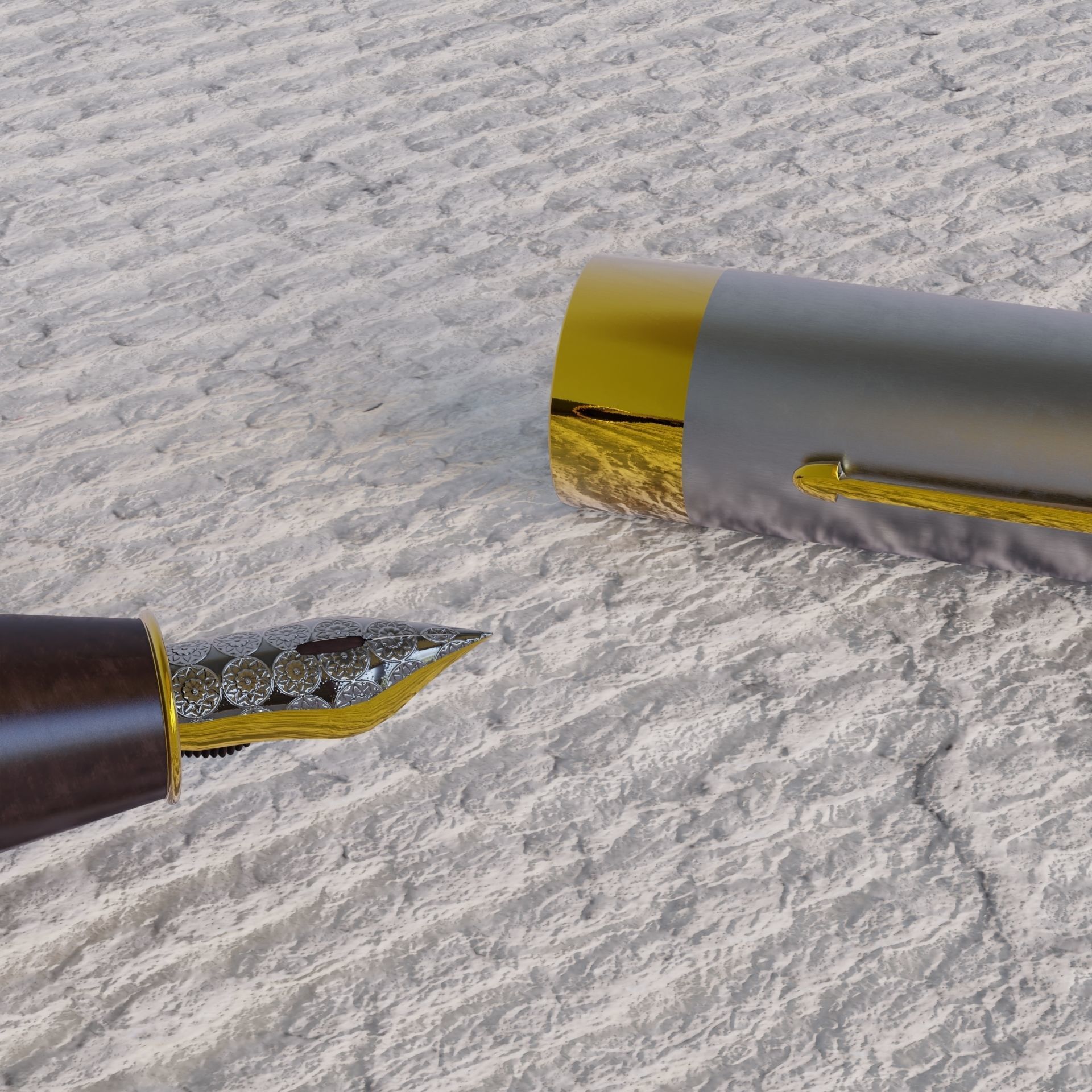 Fountain pen 3D model_8