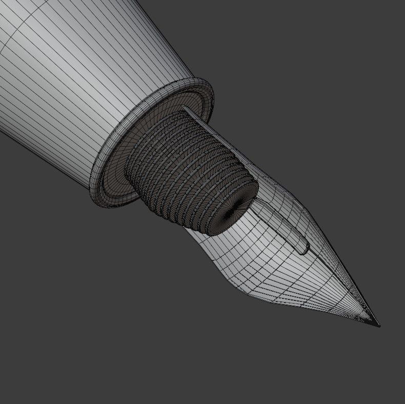 Fountain pen 3D model_21