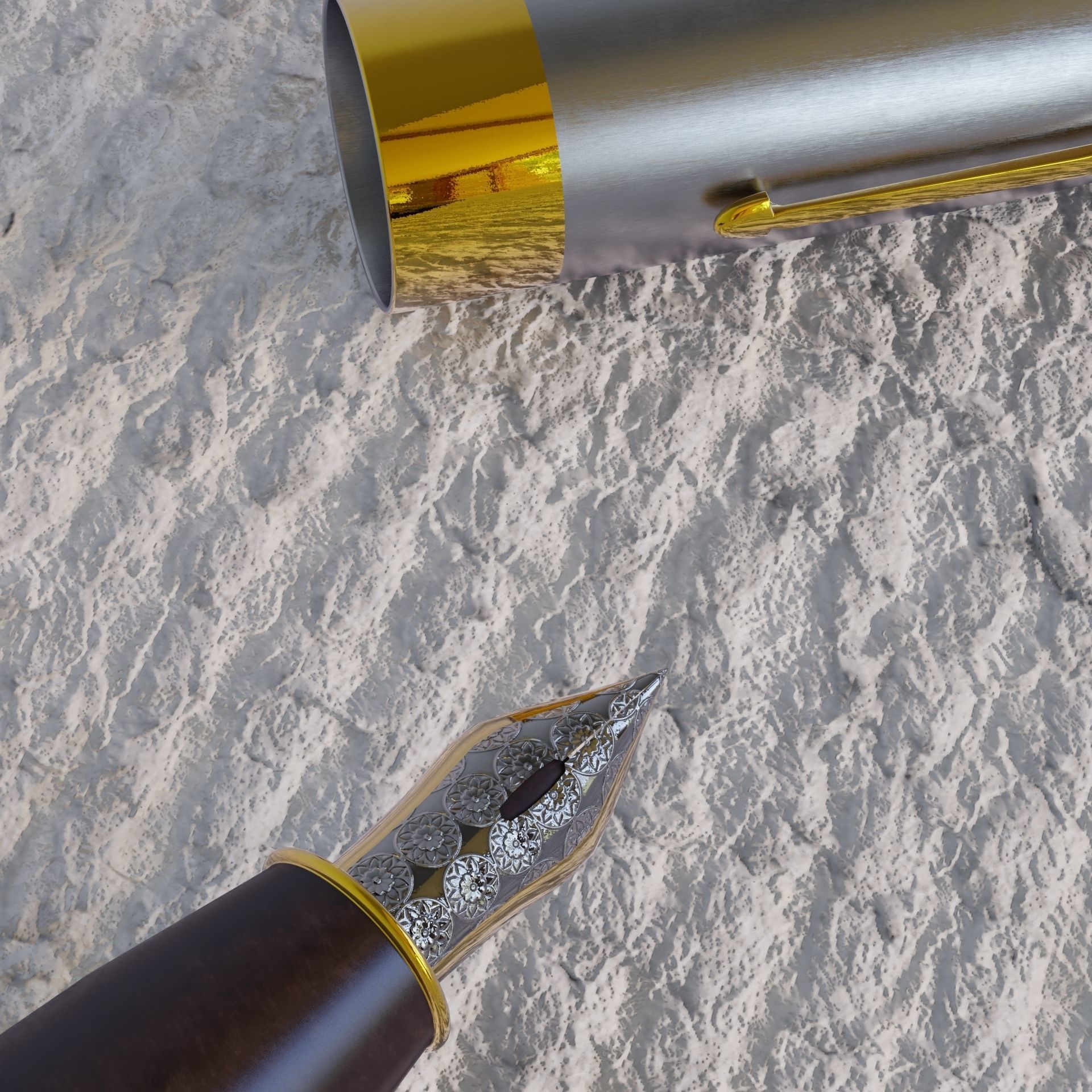 Fountain pen 3D model_7