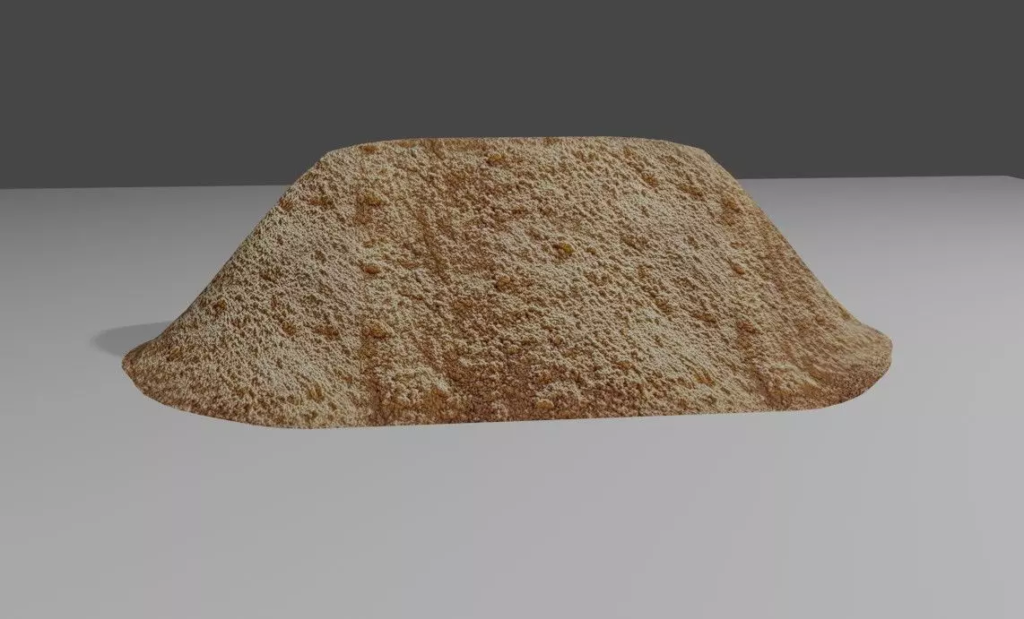 Sand Pile - Monte de Areia Low-poly 3D model