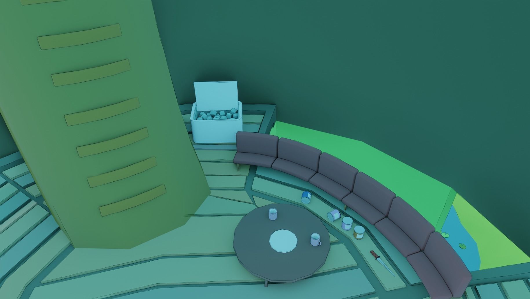 Adventure time Tree house Low-poly 3D model_9