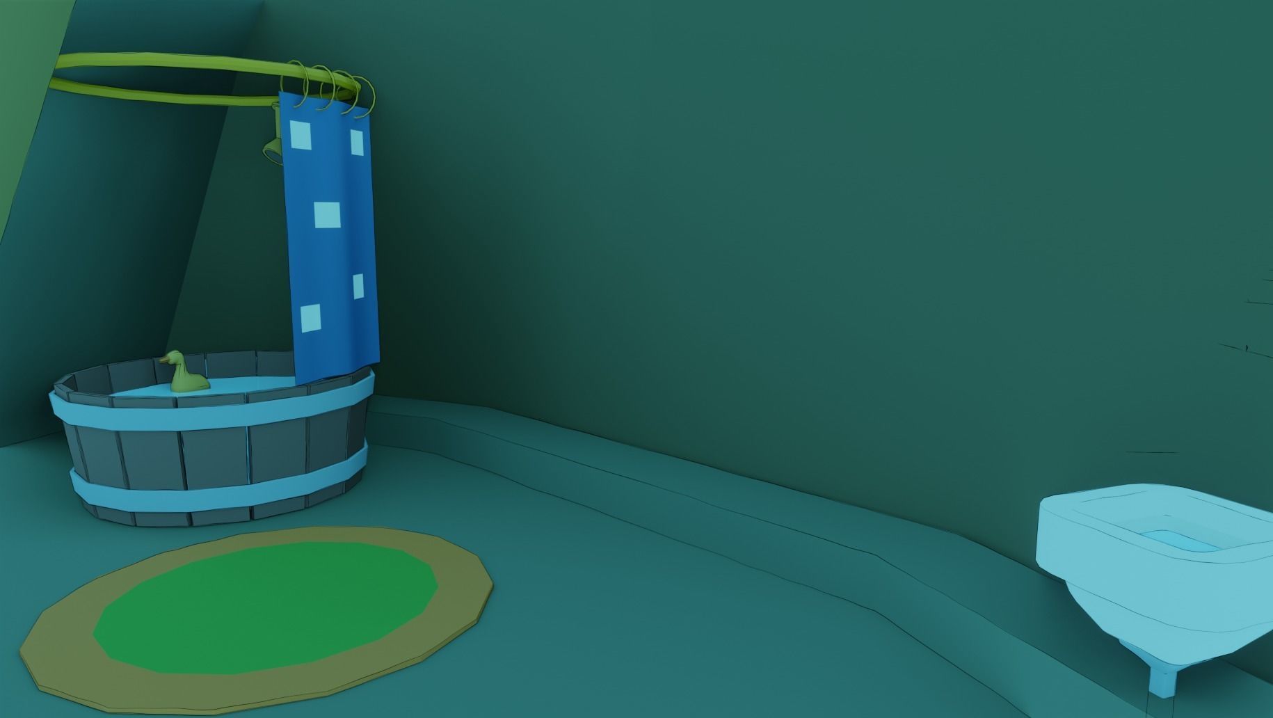 Adventure time Tree house Low-poly 3D model_13