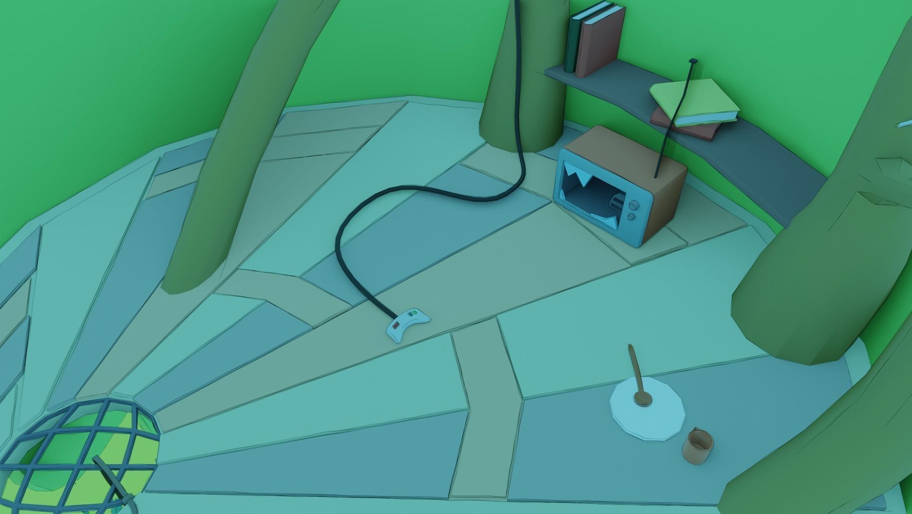 Adventure time Tree house Low-poly 3D model_6