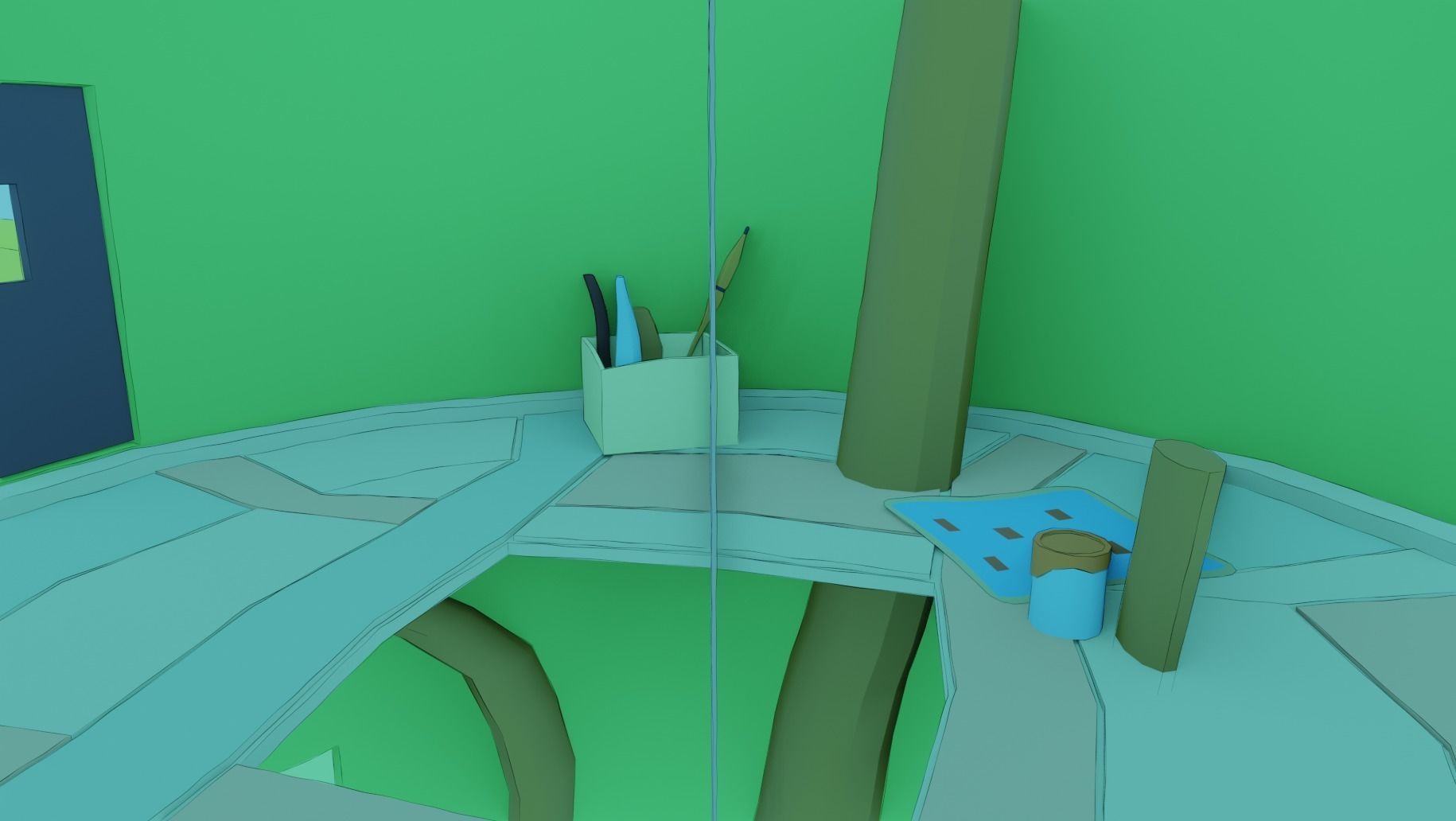 Adventure time Tree house Low-poly 3D model_14