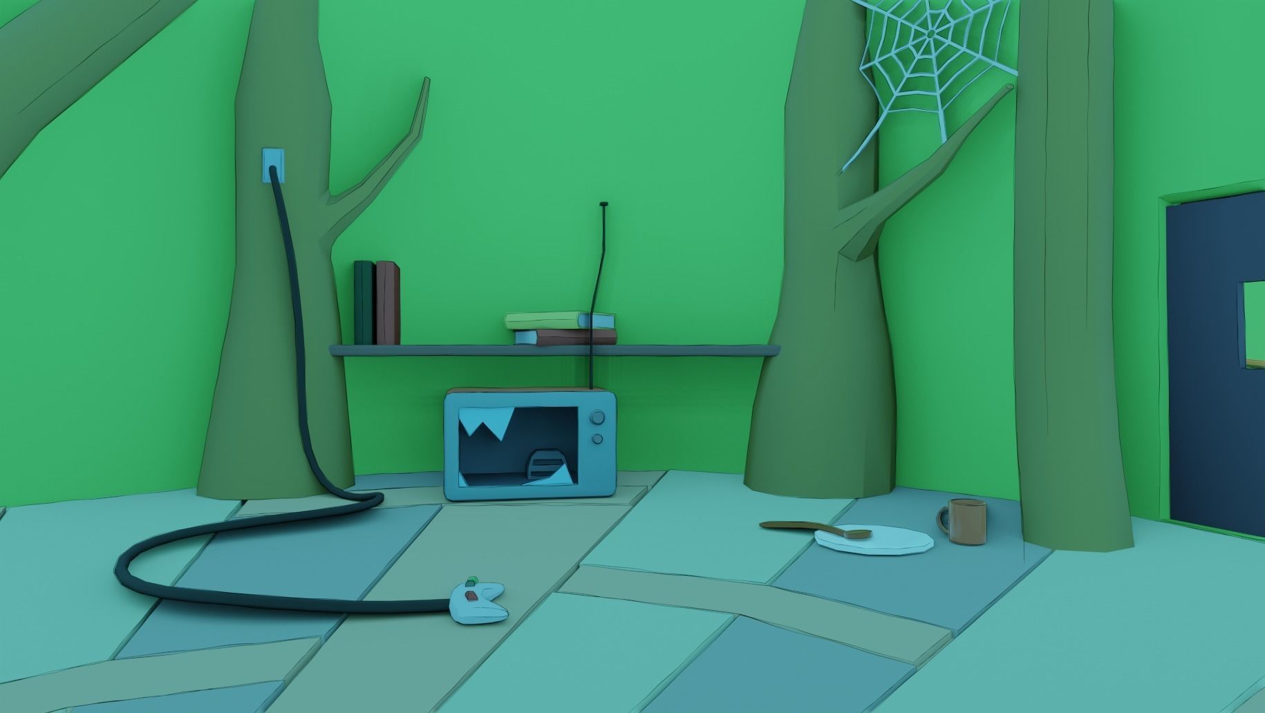 Adventure time Tree house Low-poly 3D model_7