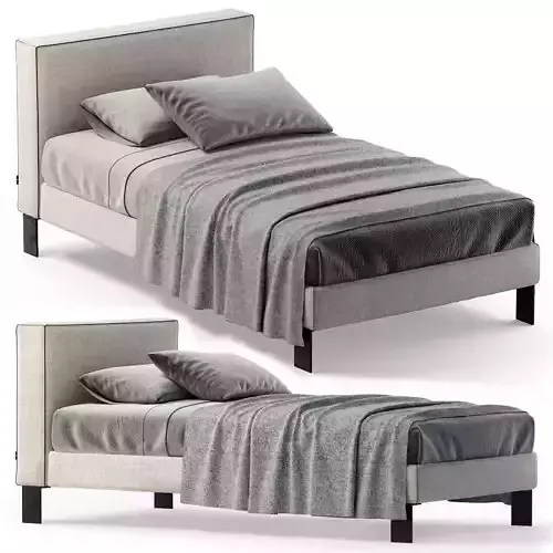 FLEXTEAM SLIM 018 SINGLE BED 3D model