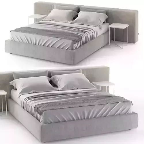 FLEXTEAM REEF DOUBLE BED 3D model