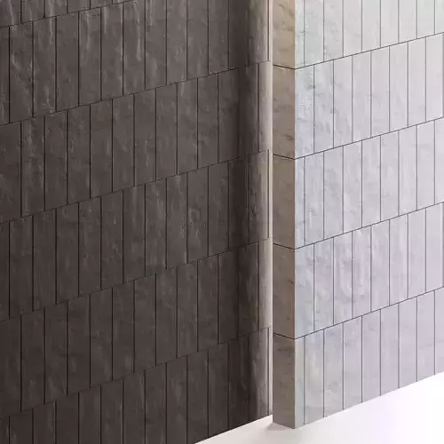 BESTILE Mitte Blanco and Gris tiles 3D model