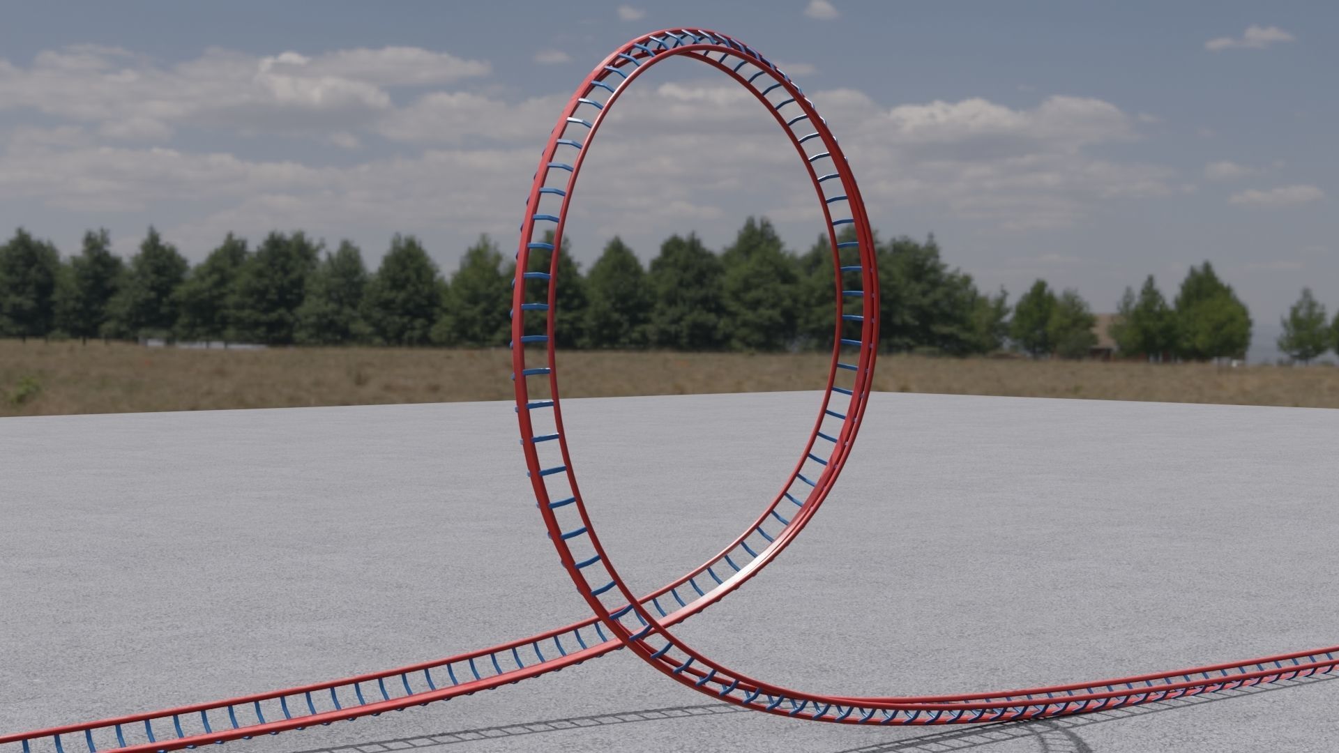 Loop of death 3D model Low-poly 3D model_1