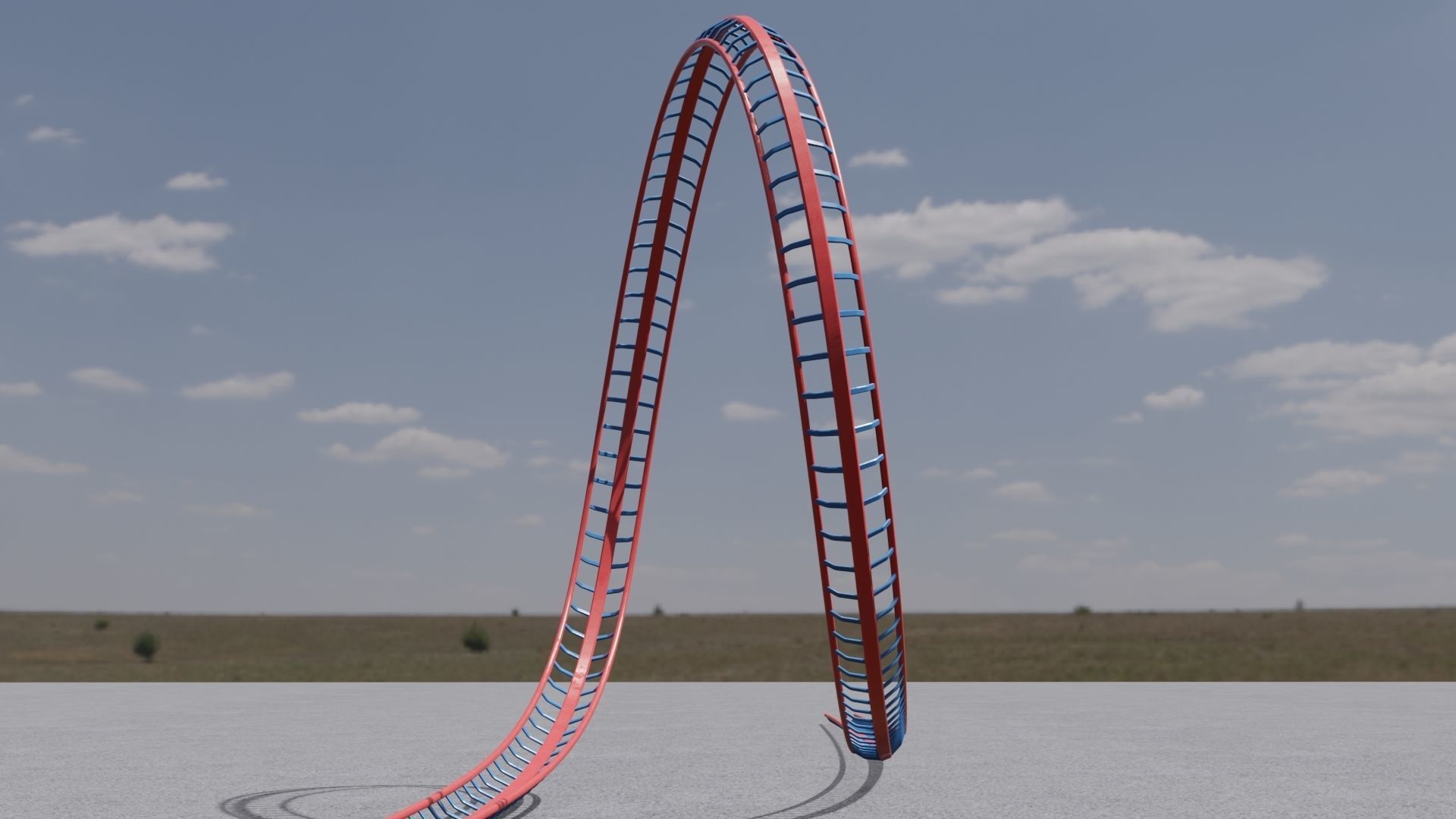 Loop of death 3D model Low-poly 3D model_2