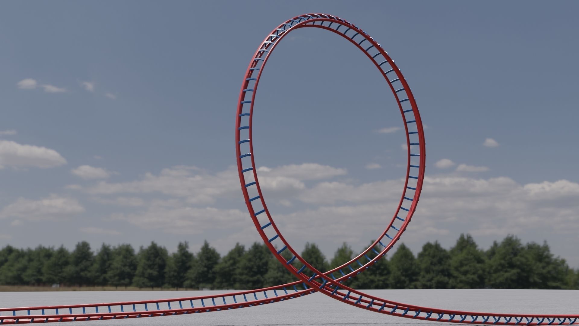 Loop of death 3D model Low-poly 3D model_6