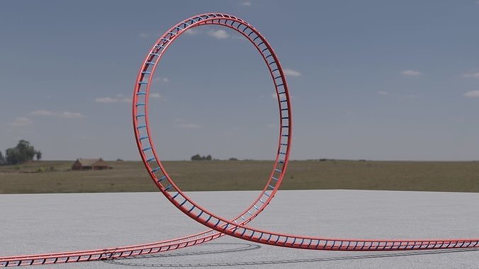Loop of death 3D model Low-poly 3D model