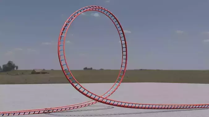 Loop of death 3D model Low-poly 3D model