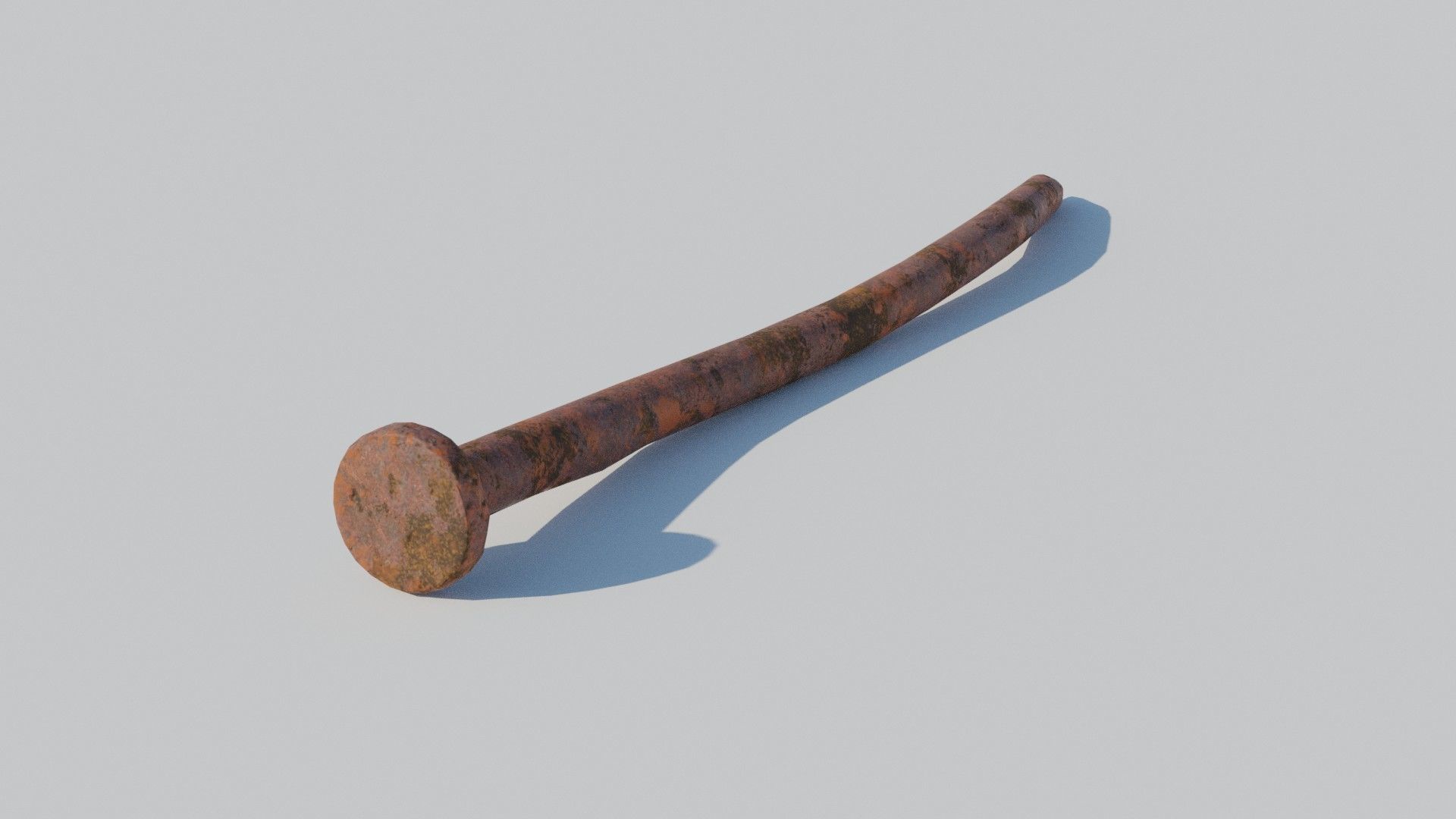 Rusty Nail 3D model_4