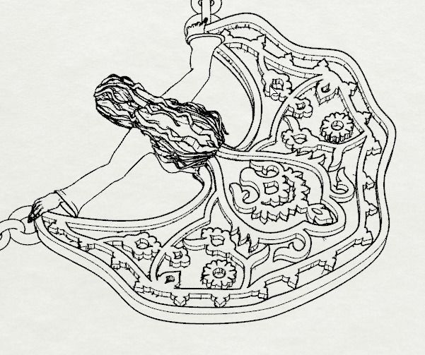 Carpet drawings in jewelry-orginal design 3D print model_24