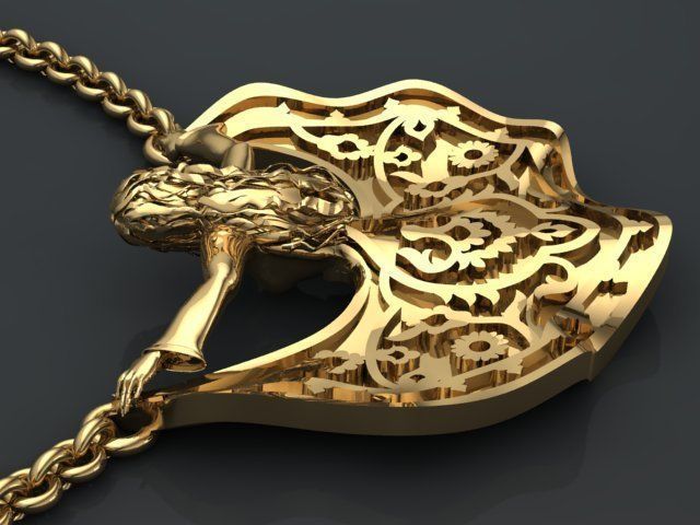 Carpet drawings in jewelry-orginal design 3D print model_6