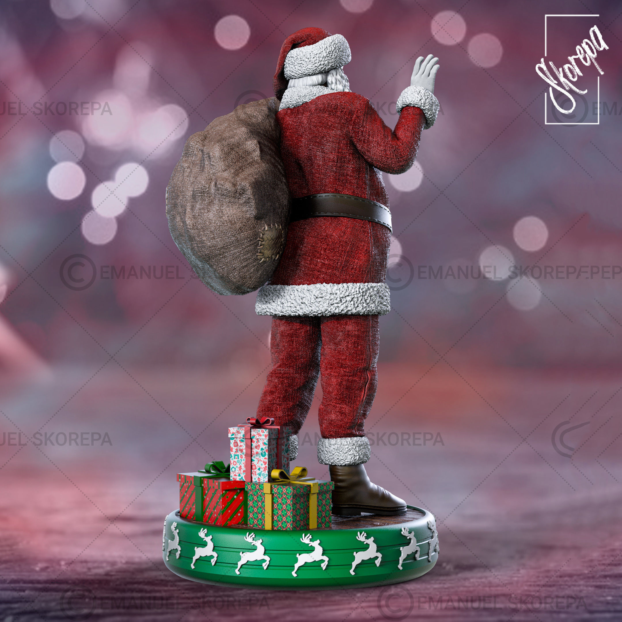 Santa Claus 3D print model_6
