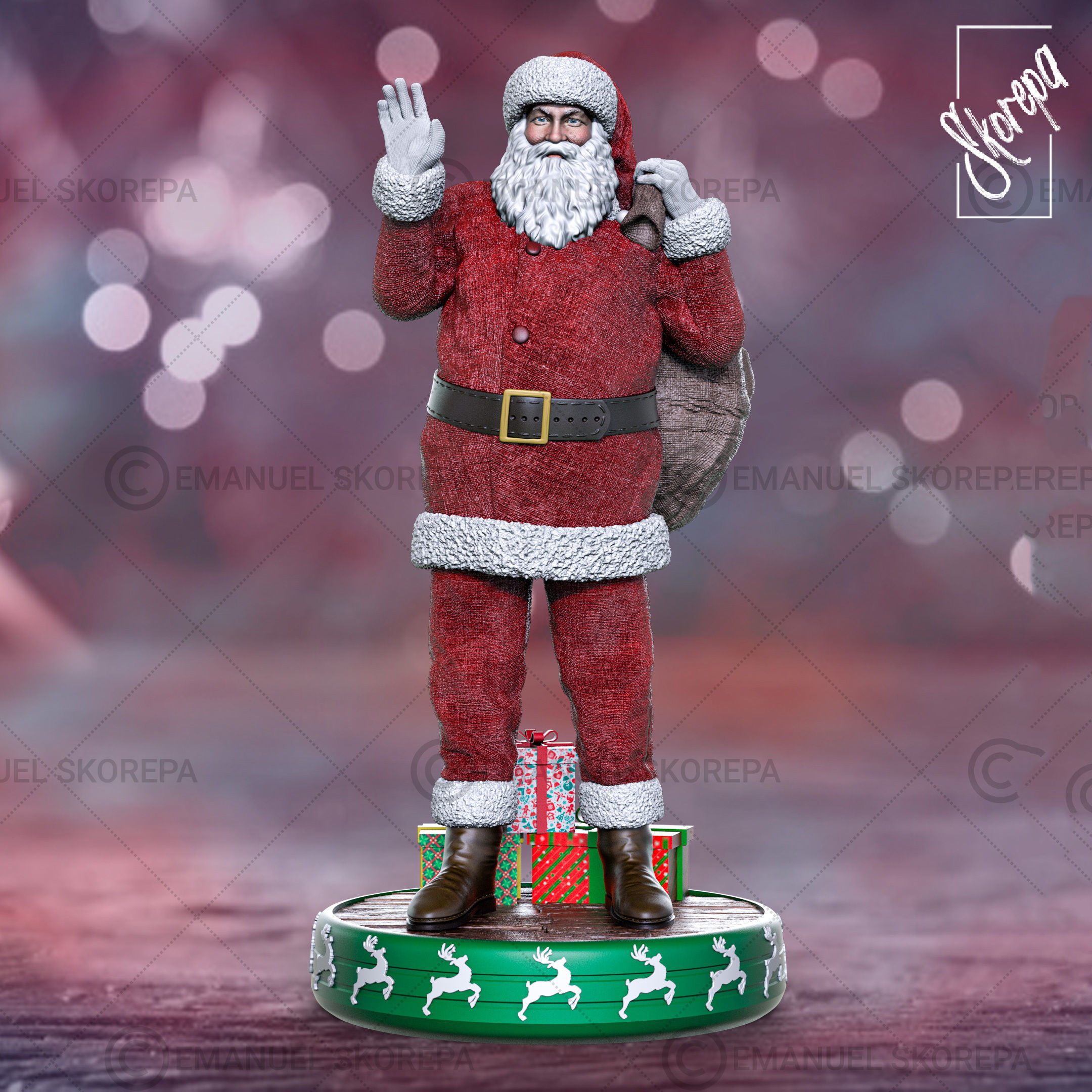 Santa Claus 3D print model_4