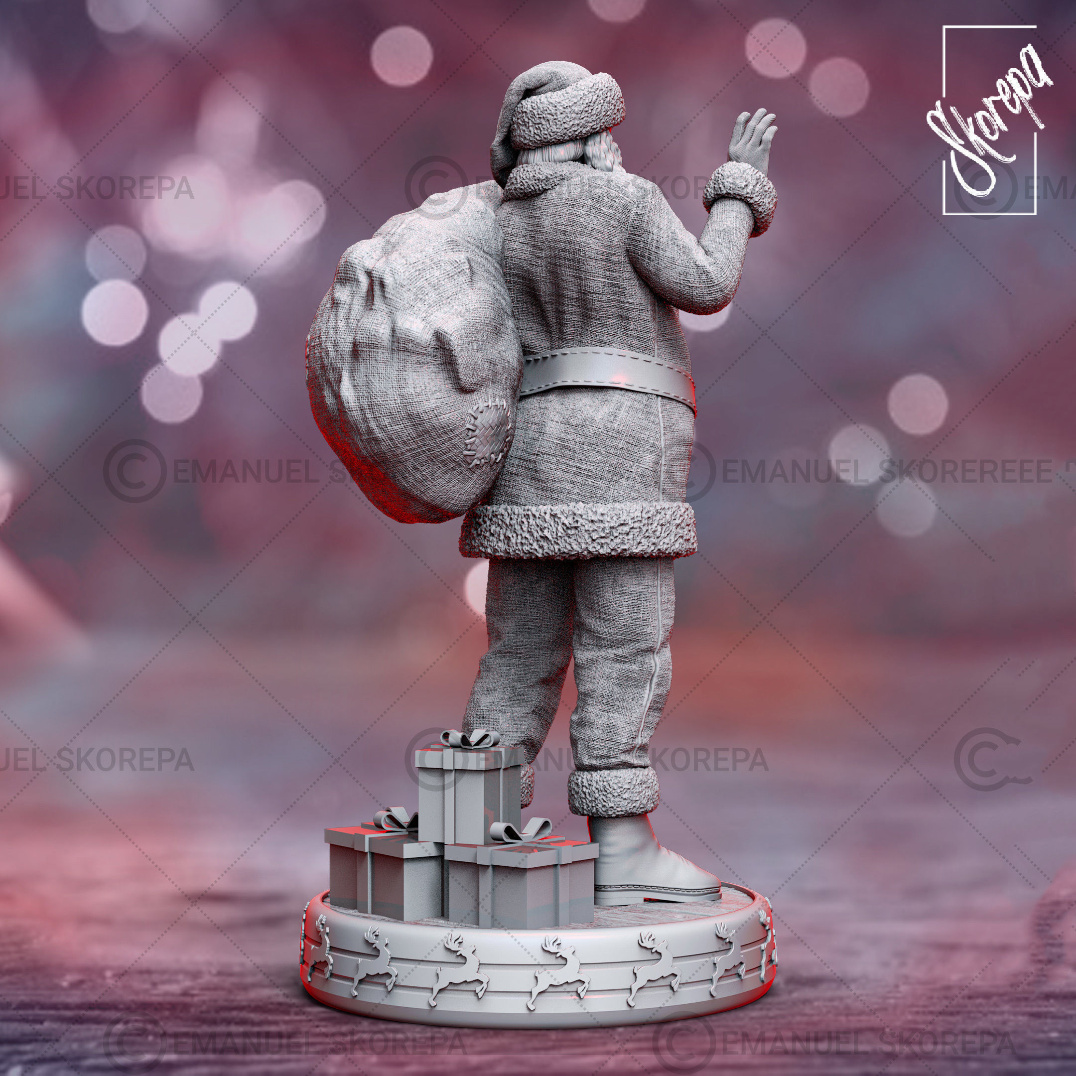 Santa Claus 3D print model_9