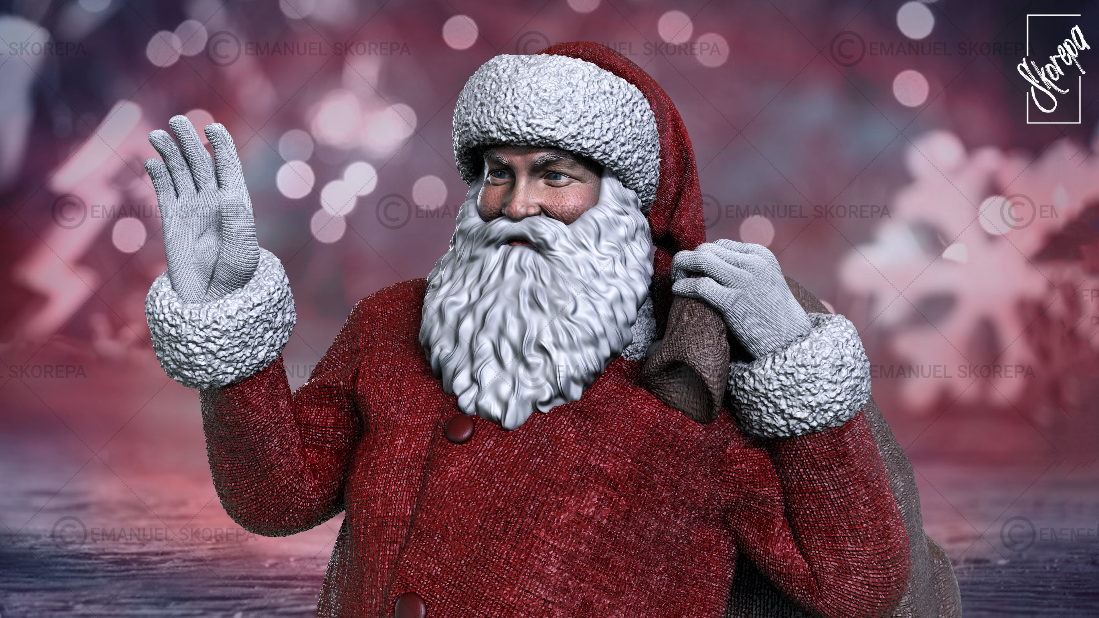 Santa Claus 3D print model_3