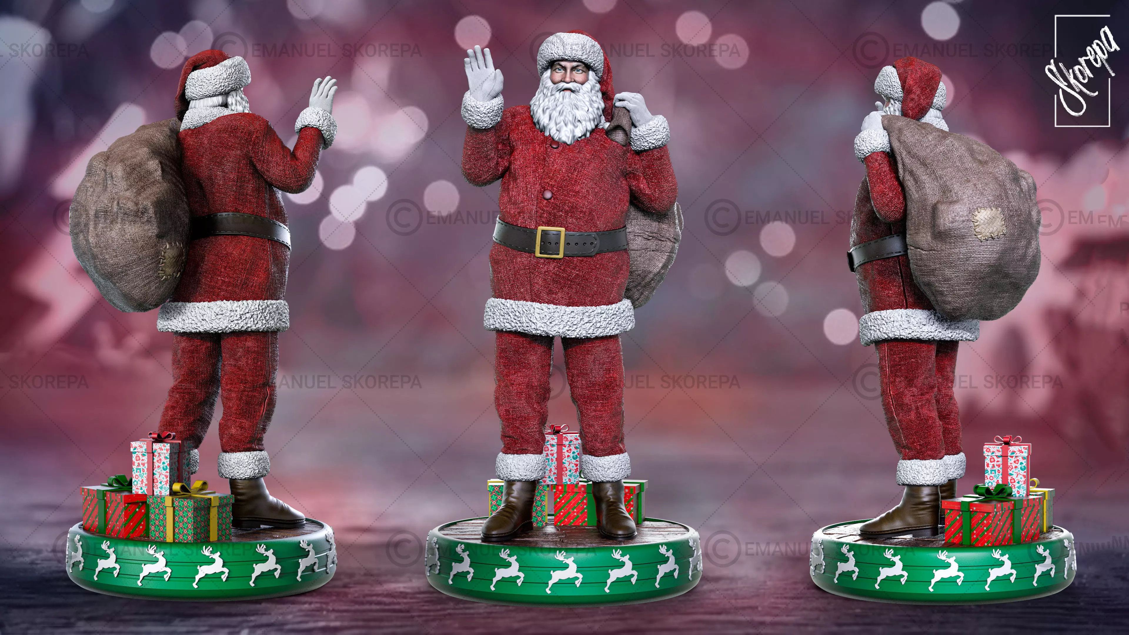 Santa Claus 3D print model_0