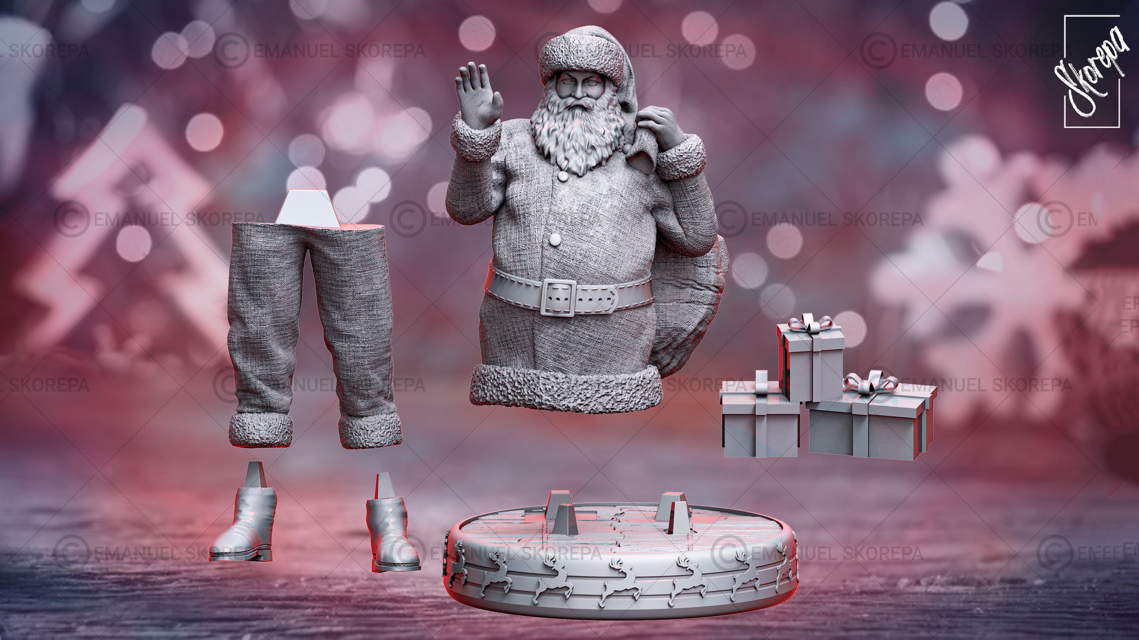 Santa Claus 3D print model_2