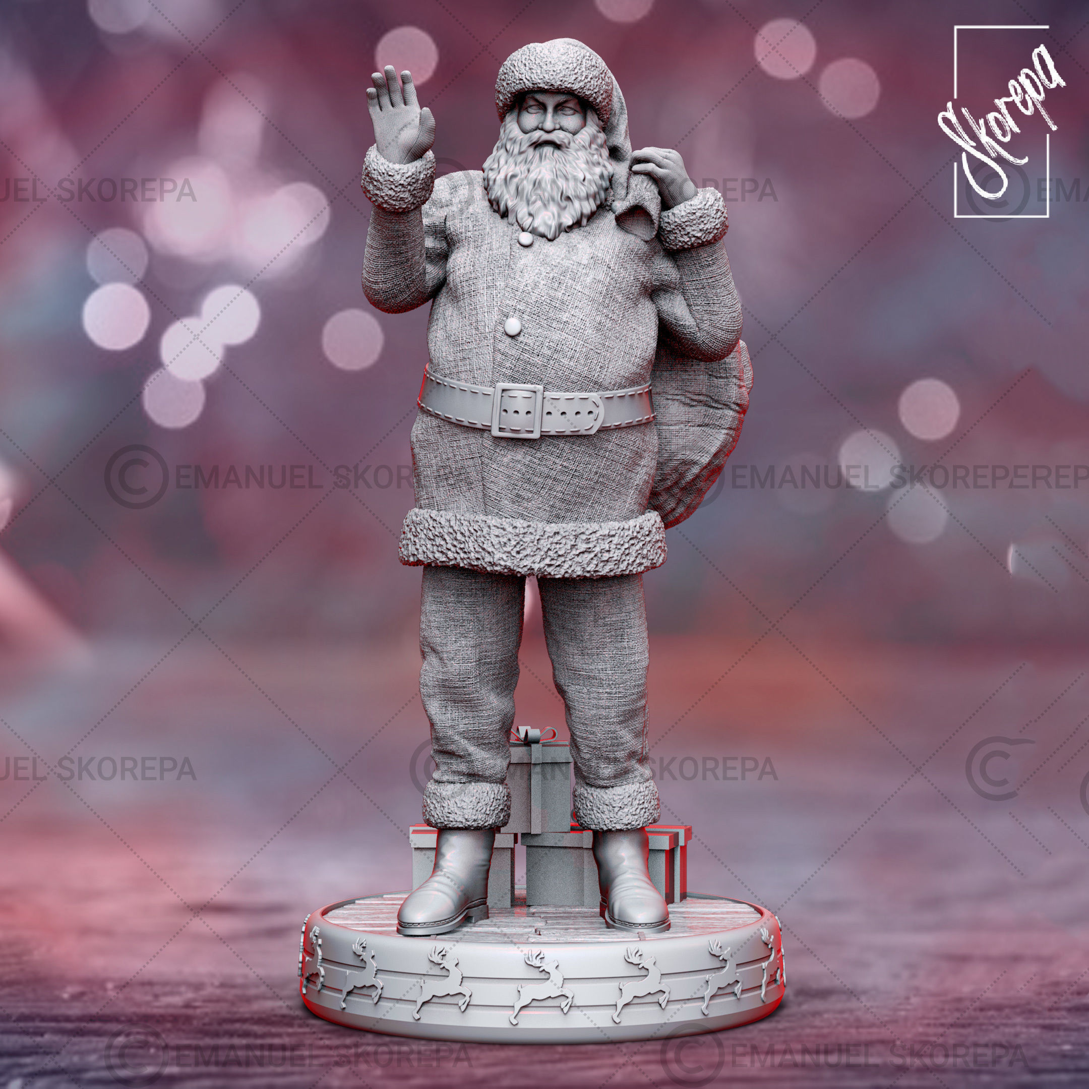 Santa Claus 3D print model_7