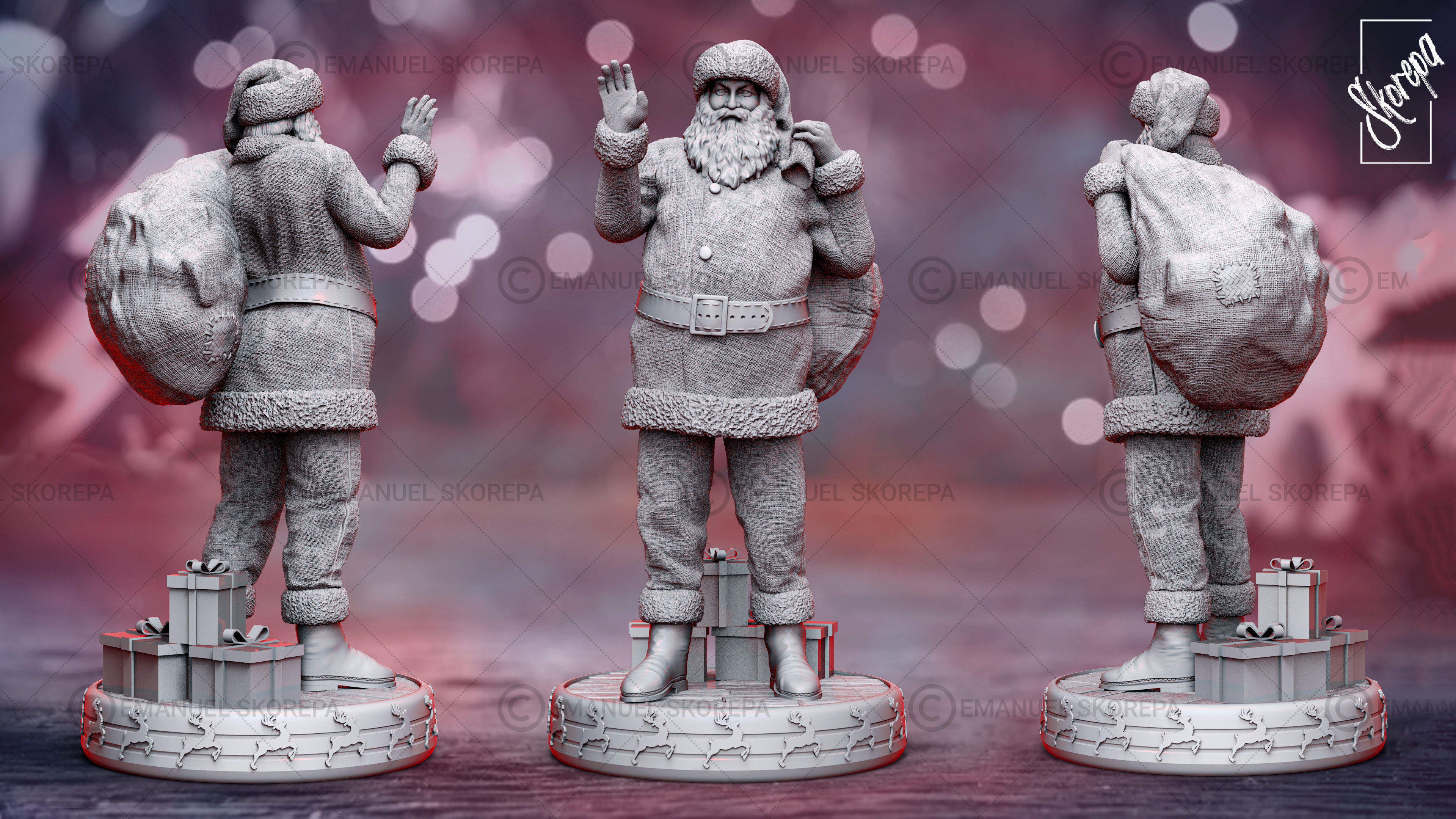 Santa Claus 3D print model_1