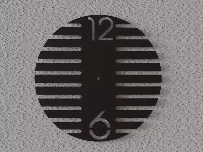 wall clock design 3D print model