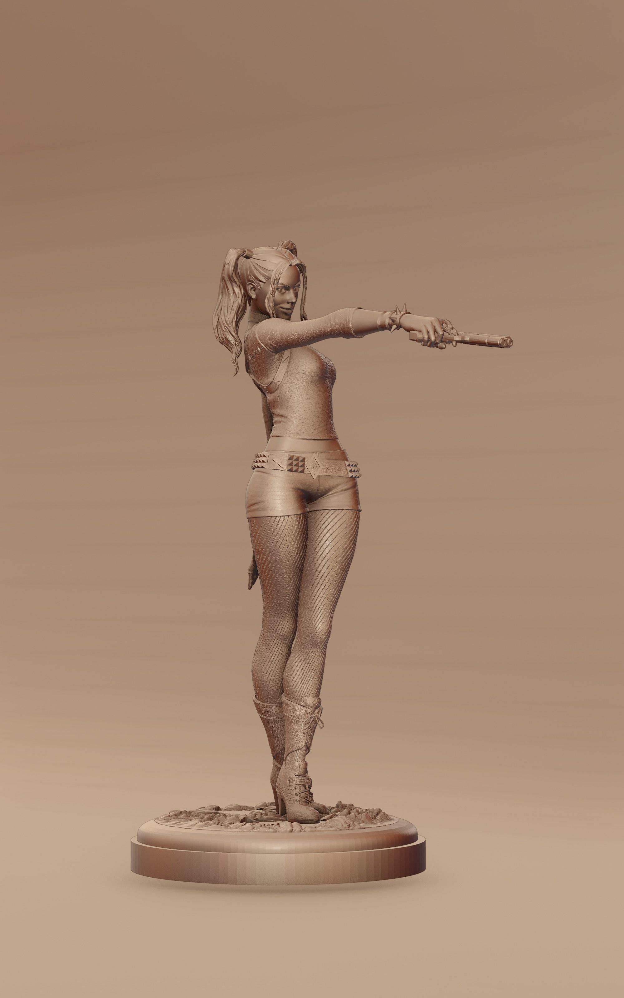 Harley Quinn for 3D print 3D print model_16