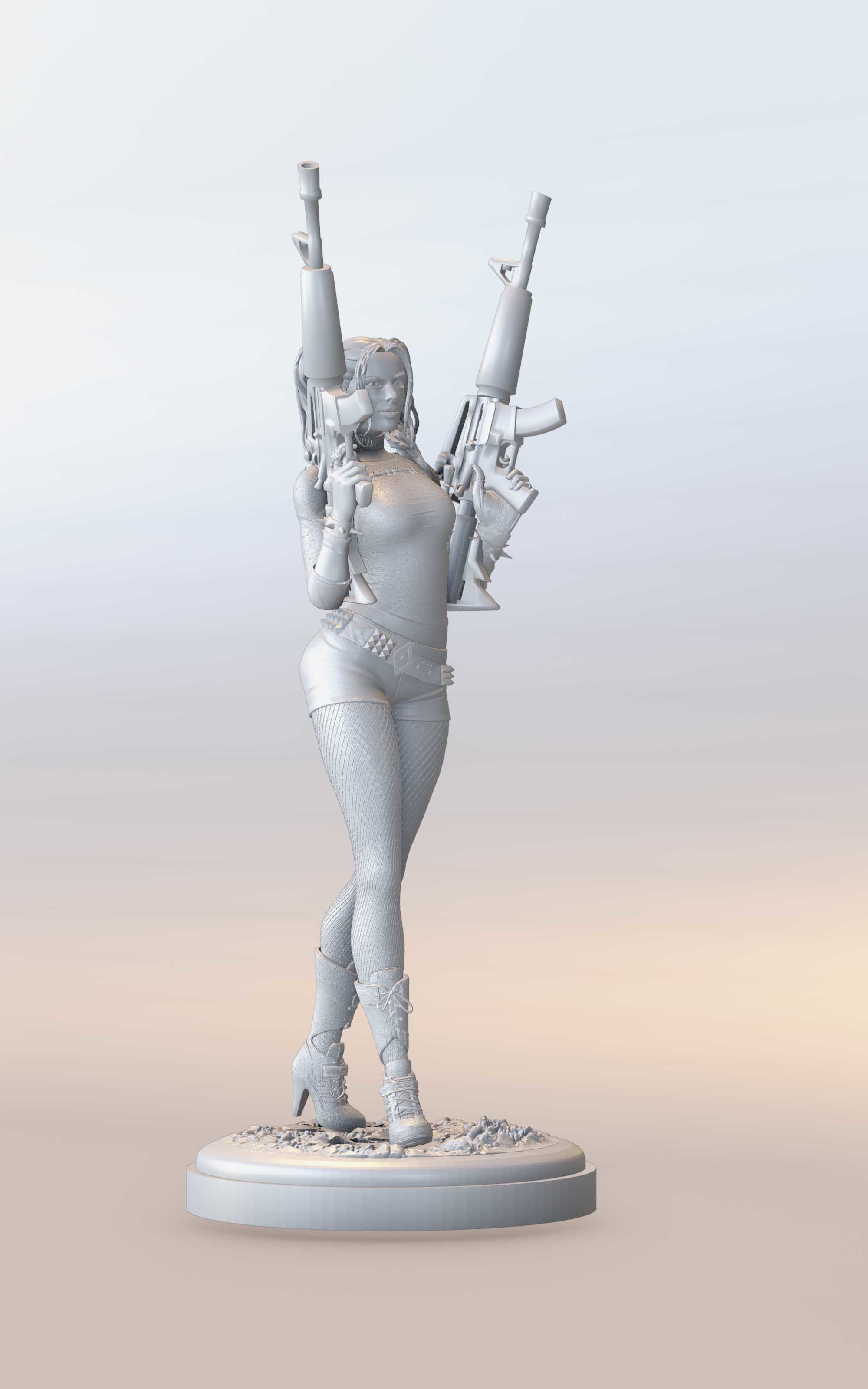 Harley Quinn for 3D print 3D print model_20