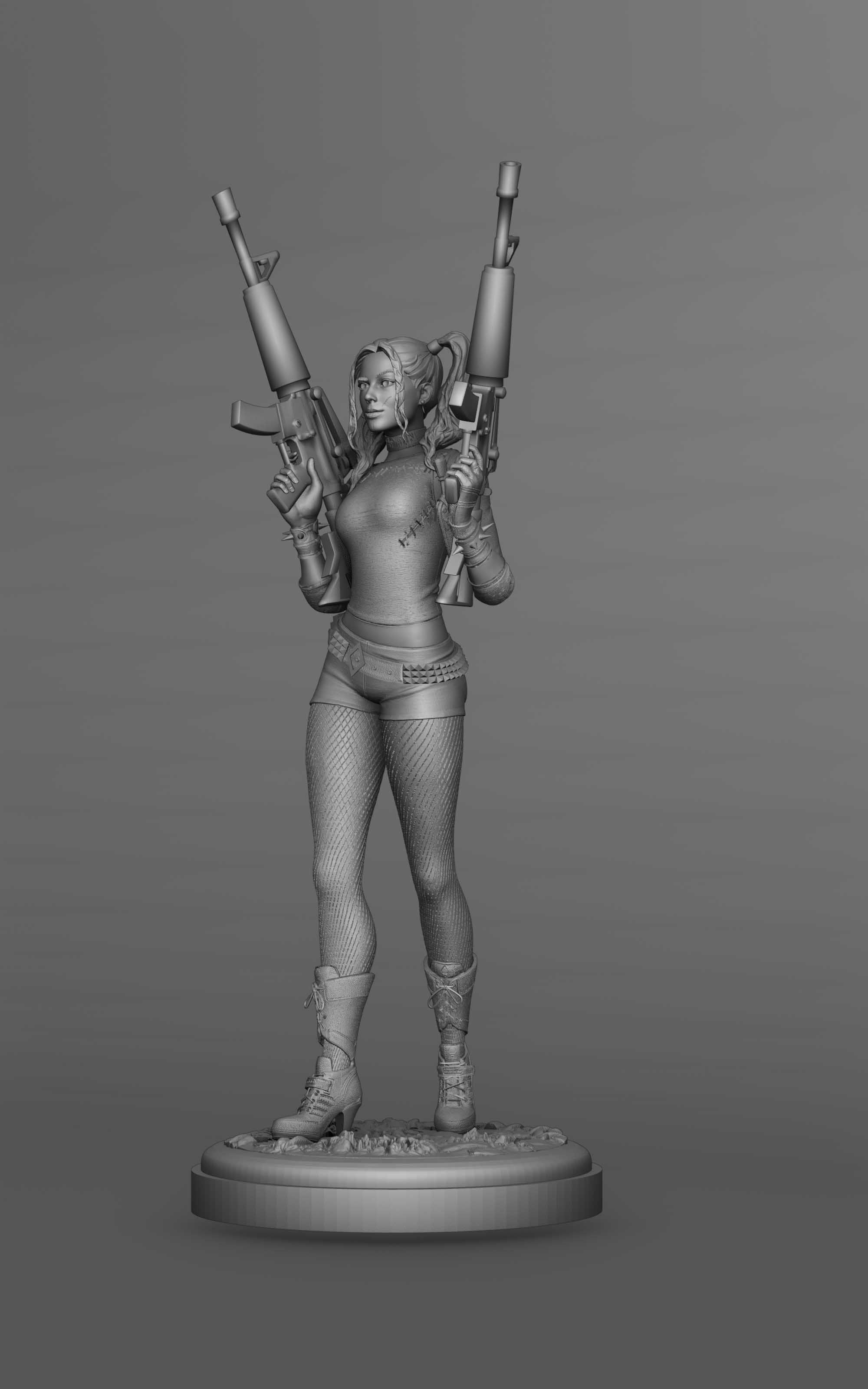 Harley Quinn for 3D print 3D print model_18