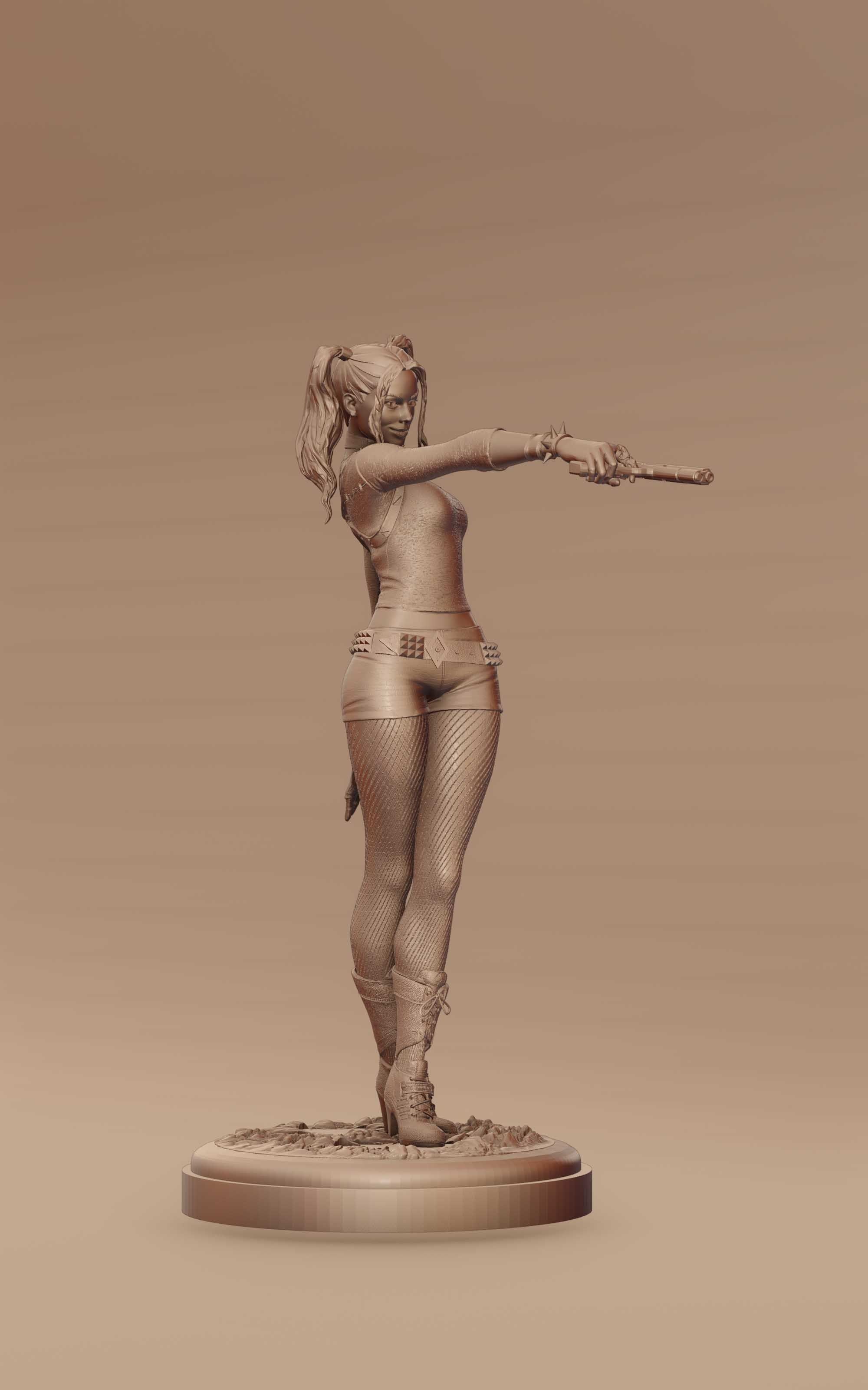 Harley Quinn for 3D print 3D print model_15