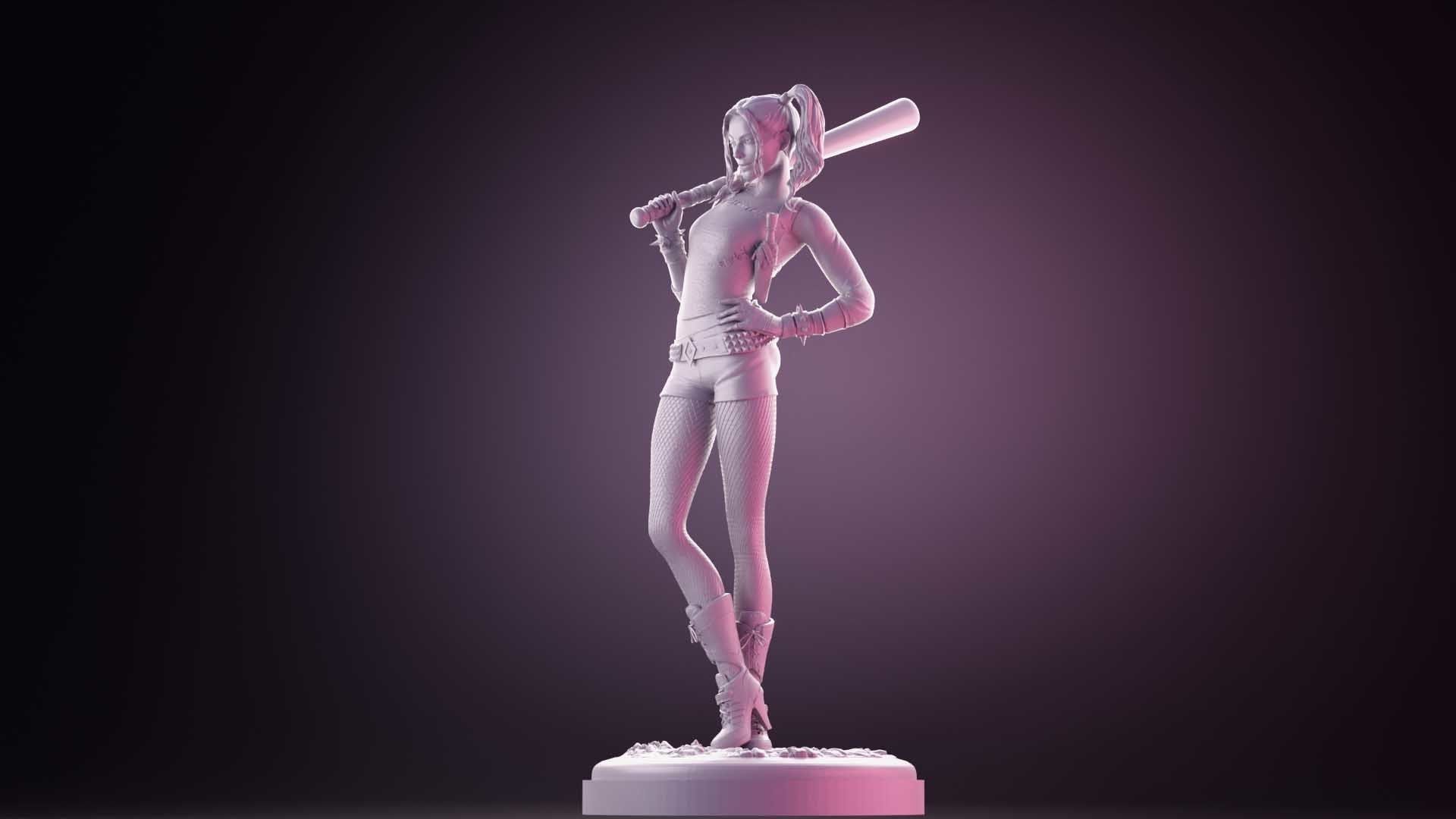 Harley Quinn for 3D print 3D print model_3