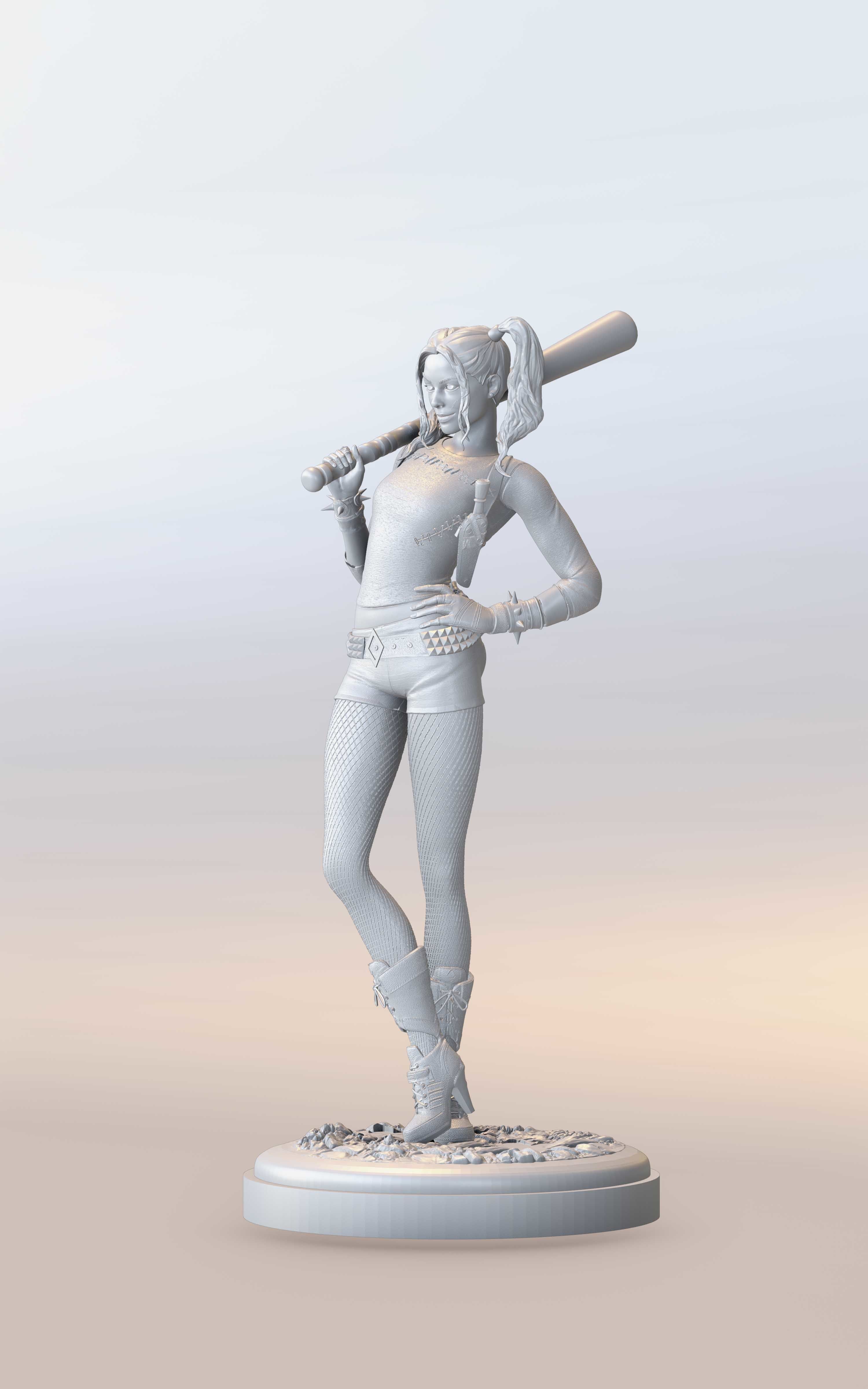 Harley Quinn for 3D print 3D print model_14