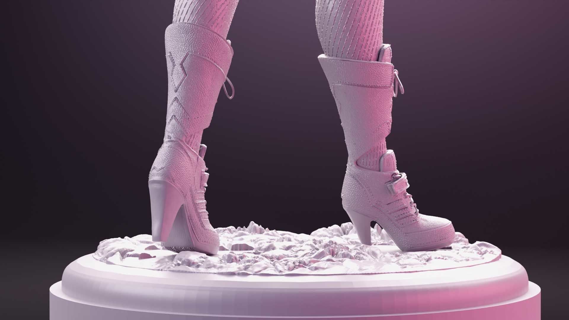 Harley Quinn for 3D print 3D print model_9